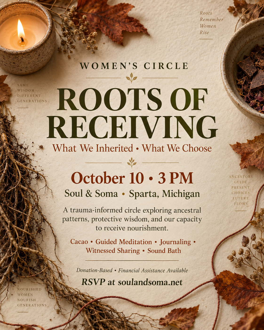 Roots of Receiving: Women’s Circle