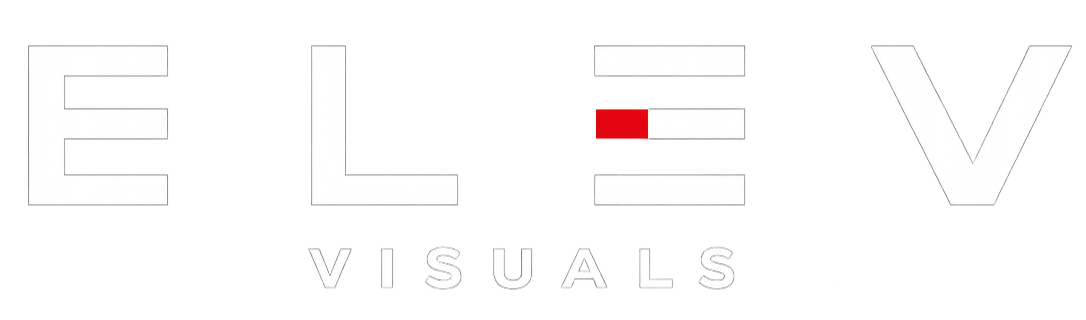 The image features the words 'ELEVY VISUALS' in large, stylized letters with a modern, three-dimensional design.