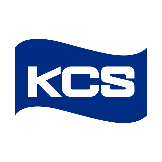 KCS logo in blue and white.