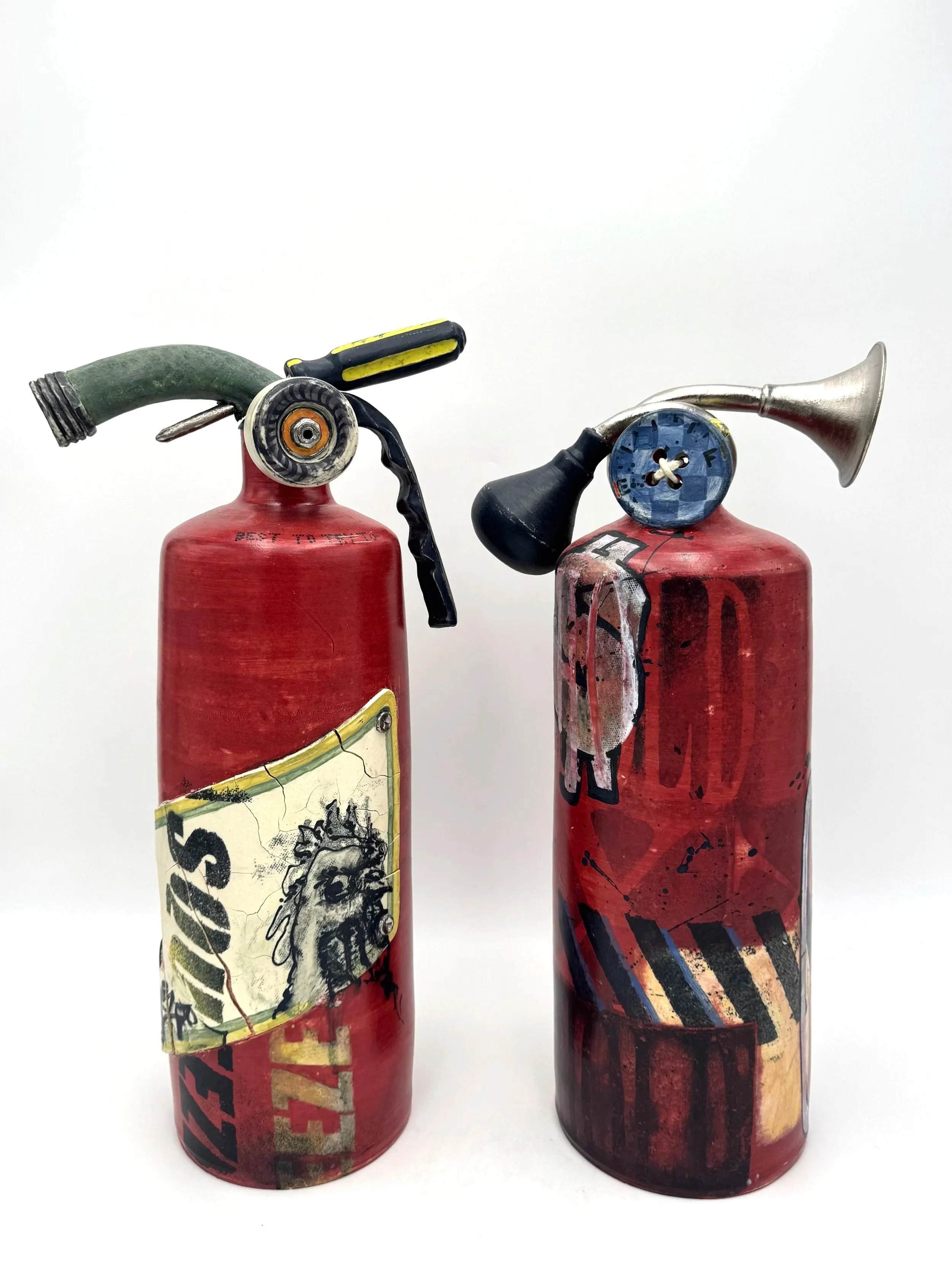  Basic Instructions , 2024,
Ceramic, glaze & luster,
12"x6"x16"