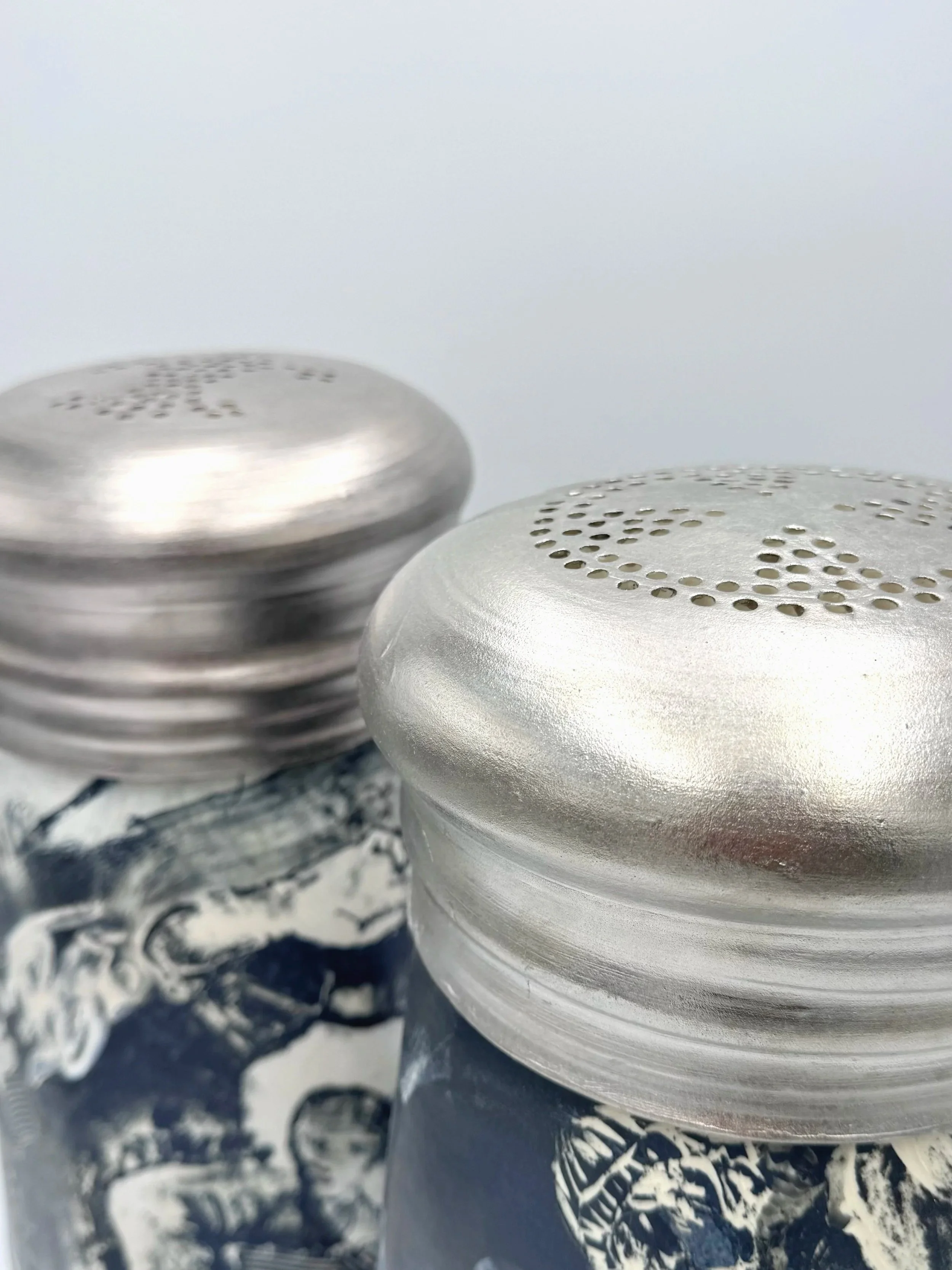  tweaked , 2024, 
Ceramic, glaze & white gold luster, 
16" x 8.5" x 16"