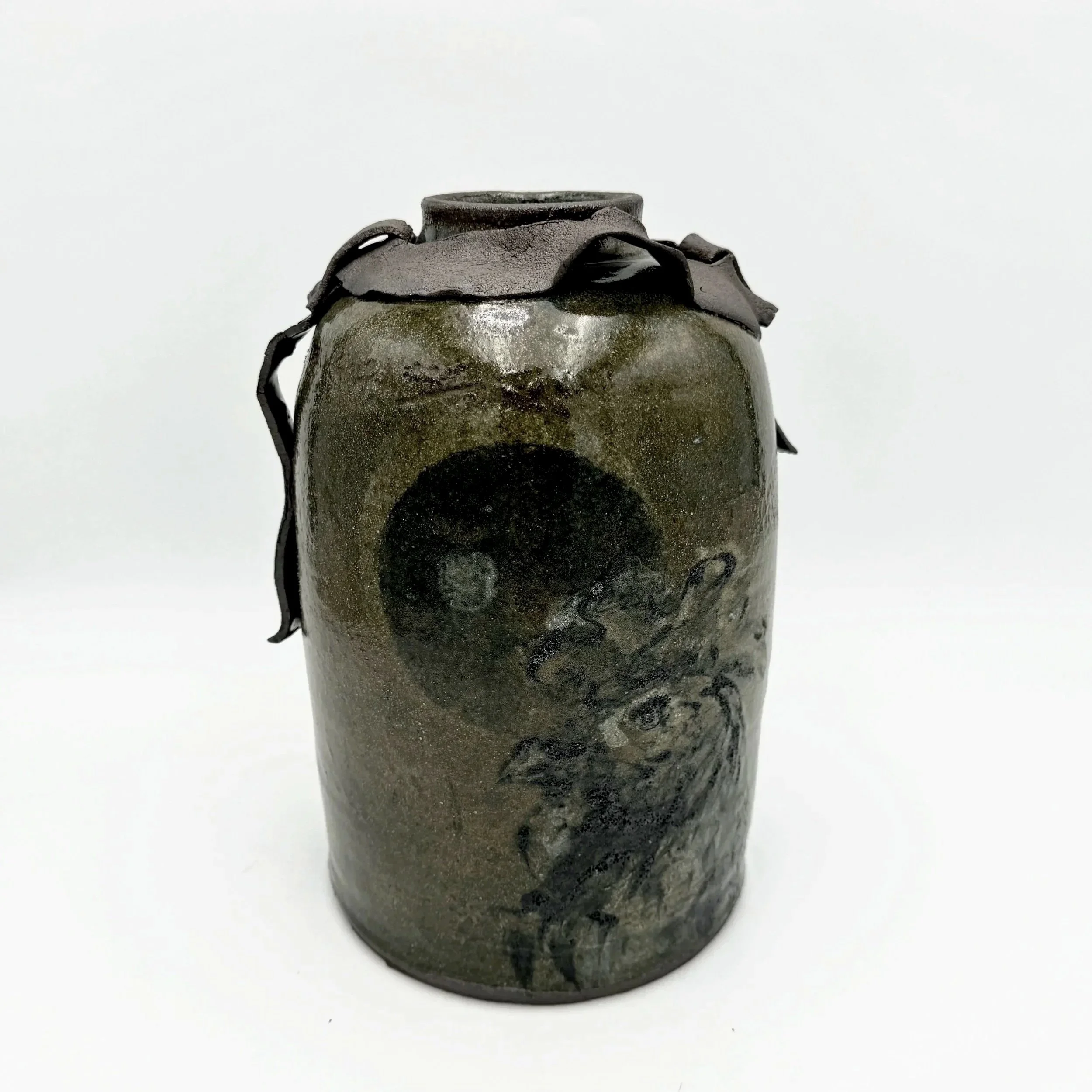  Avôs Vase , 2023, 
Ceramic & Glaze, 
6.5" x 6.5" x 12"