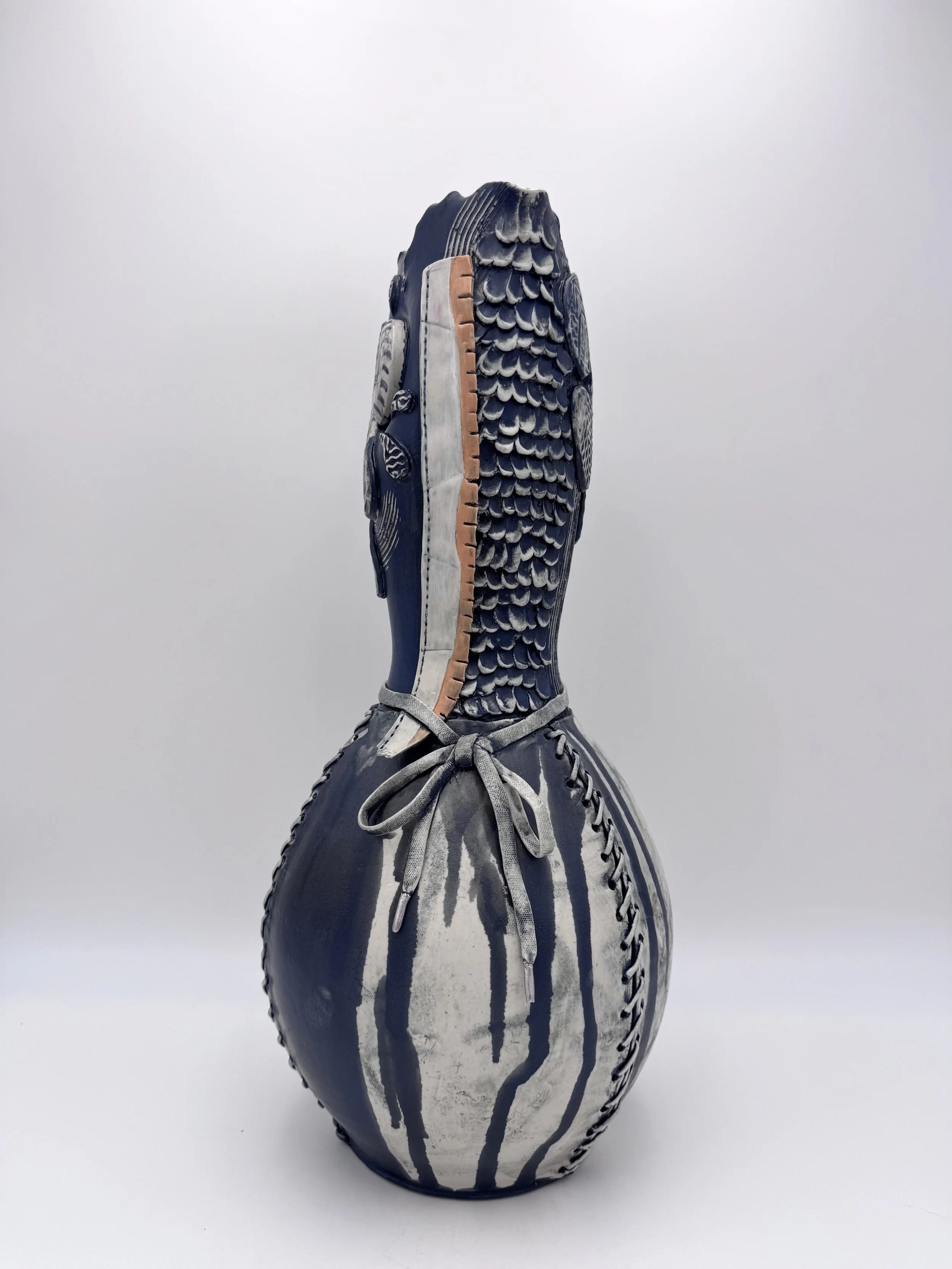  Sole Food , 2026, Ceramic, glaze & luster, 8"x8"x18"