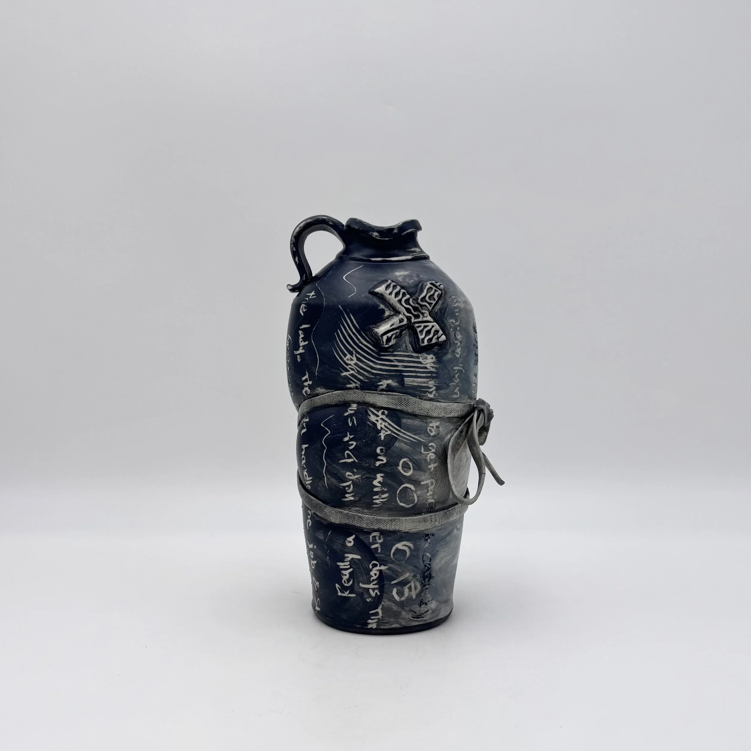  Steamy , 2026, Ceramic & glaze, 3.5"x3"x8"