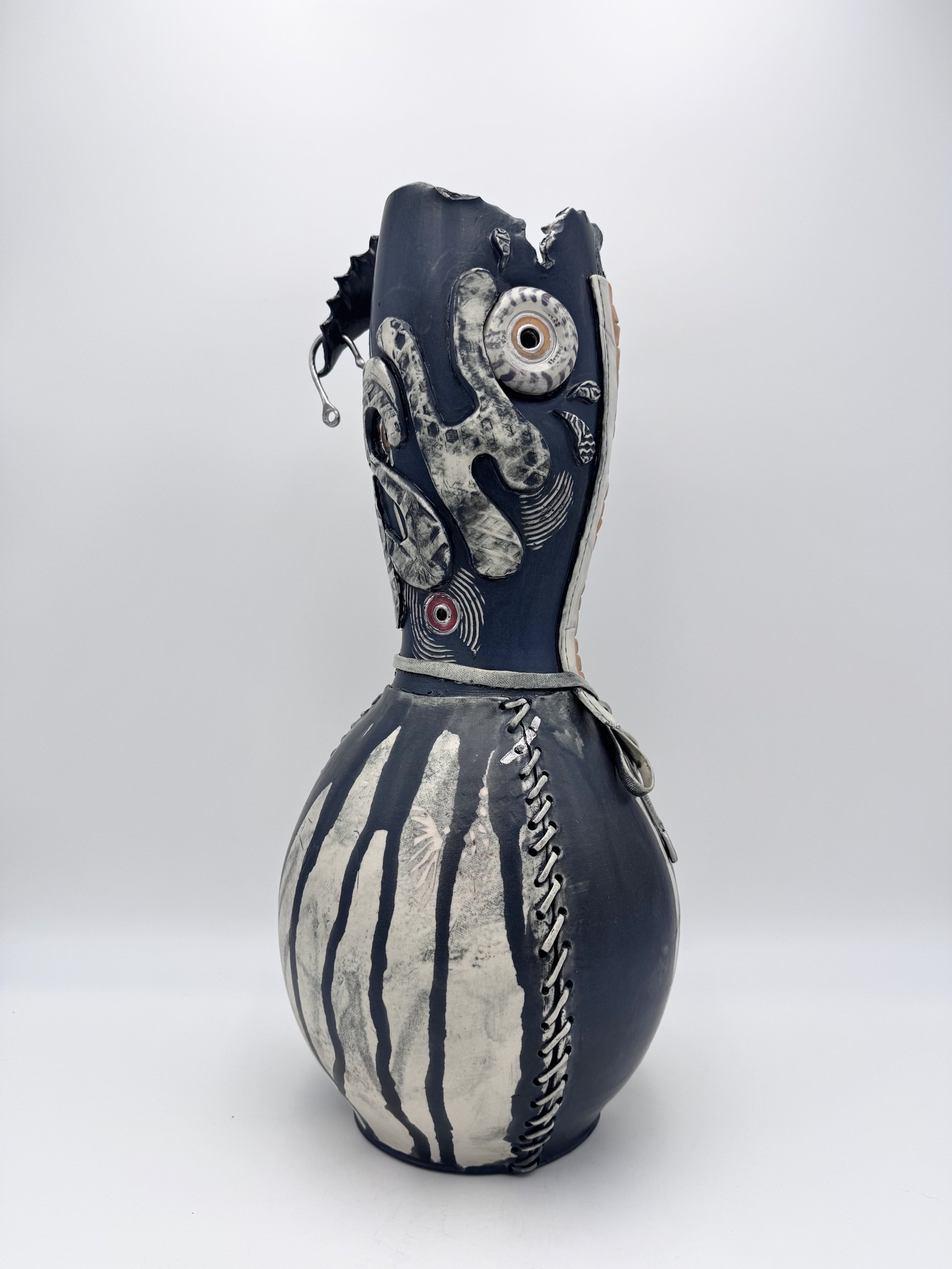  Sole Food , 2026, Ceramic, glaze & luster, 8"x8"x18"