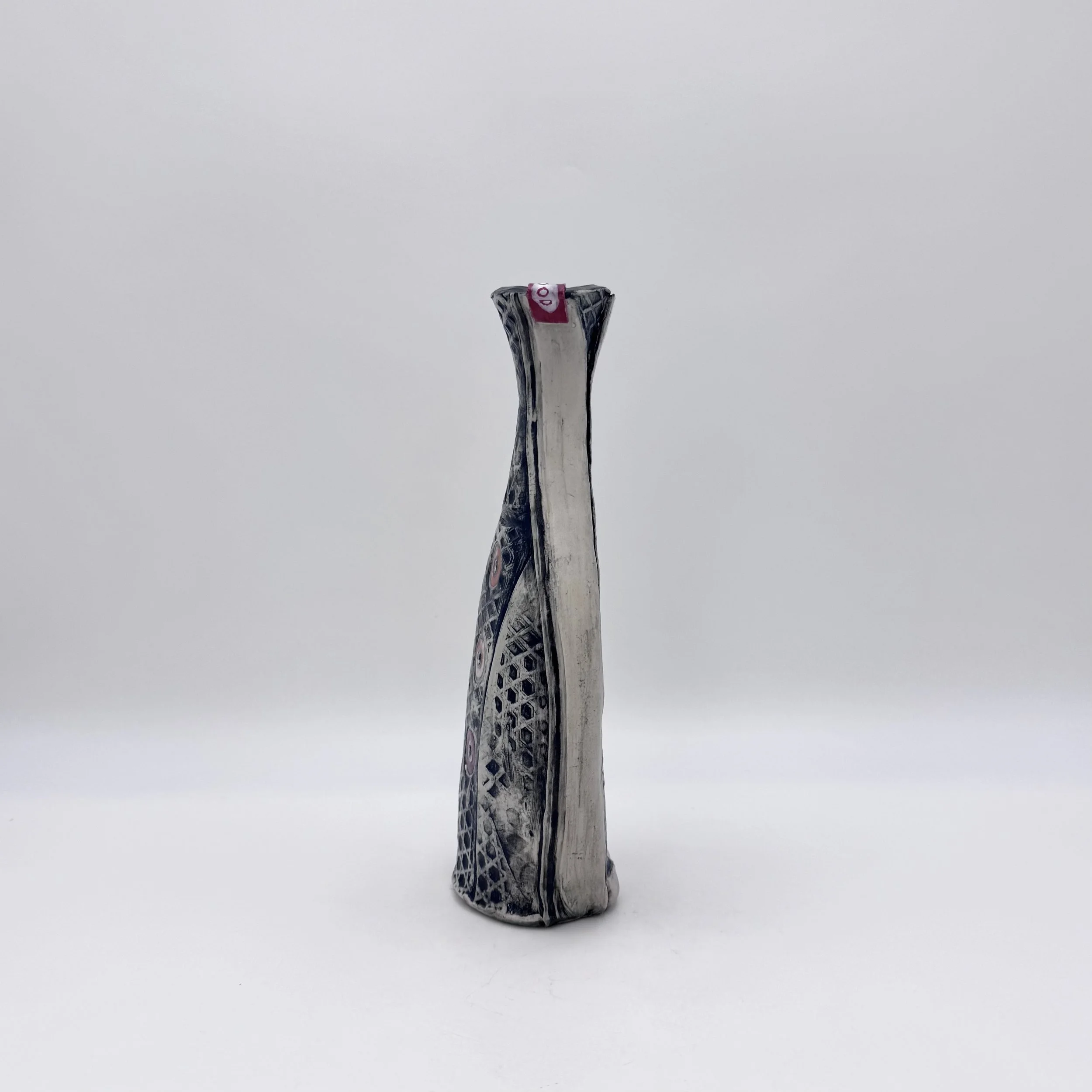  Fried , 2026, Ceramic, glaze & luster, 4"x2.5"x9"