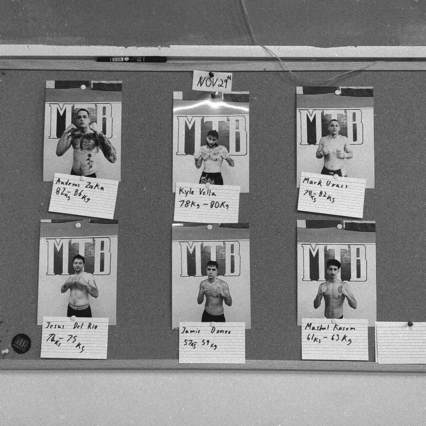 The main card board &mdash; a newish tradition at Malta Thaiboxing.

From the outside, it might seem unnecessary, even a bit extra. But for our regulars, it&rsquo;s a rite of passage. A contract with yourself. A goal set in public.

For the fighters,