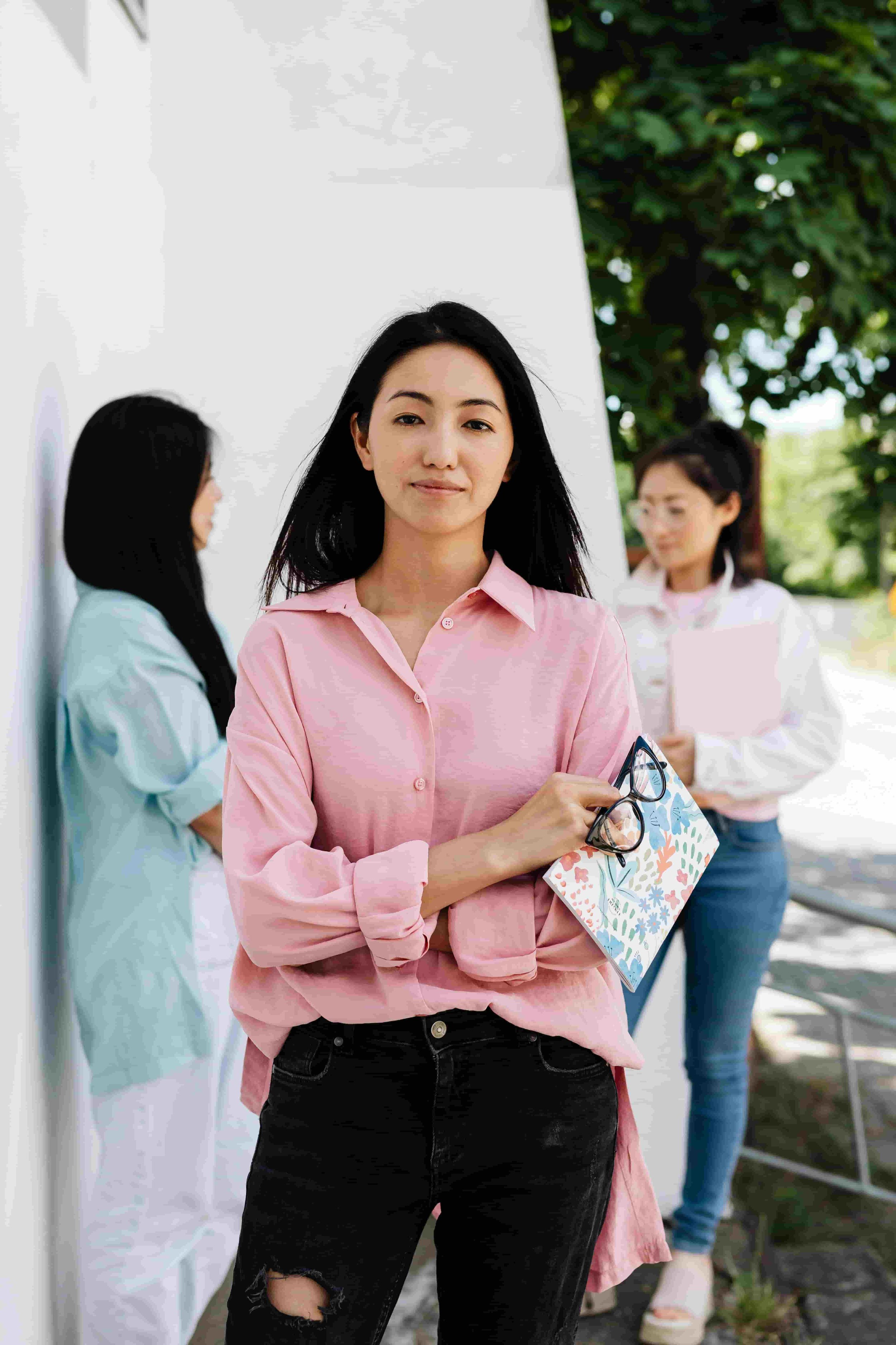 calm, capable, and confident Asian American woman
