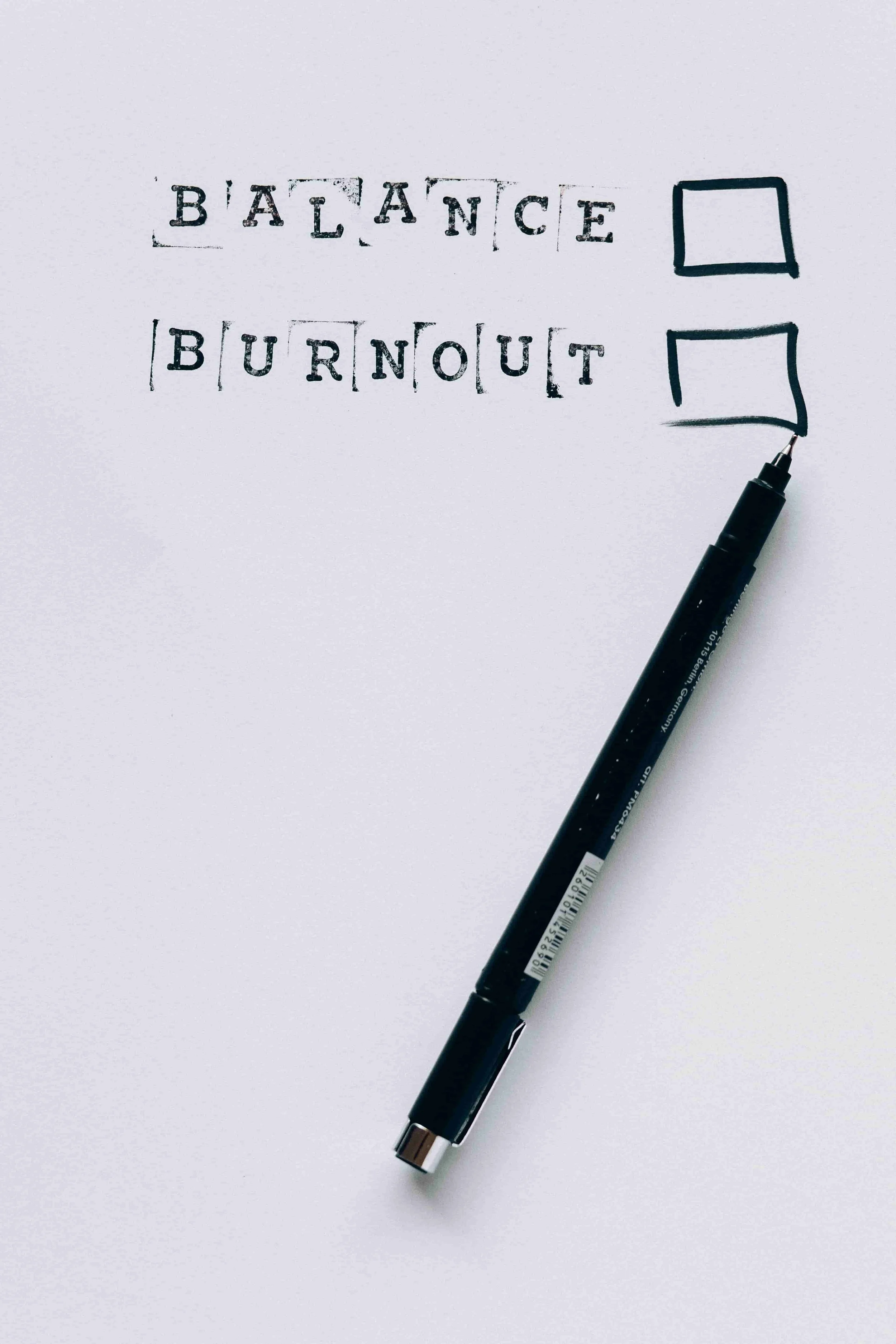balance vs burnout as a workplace productivity tip