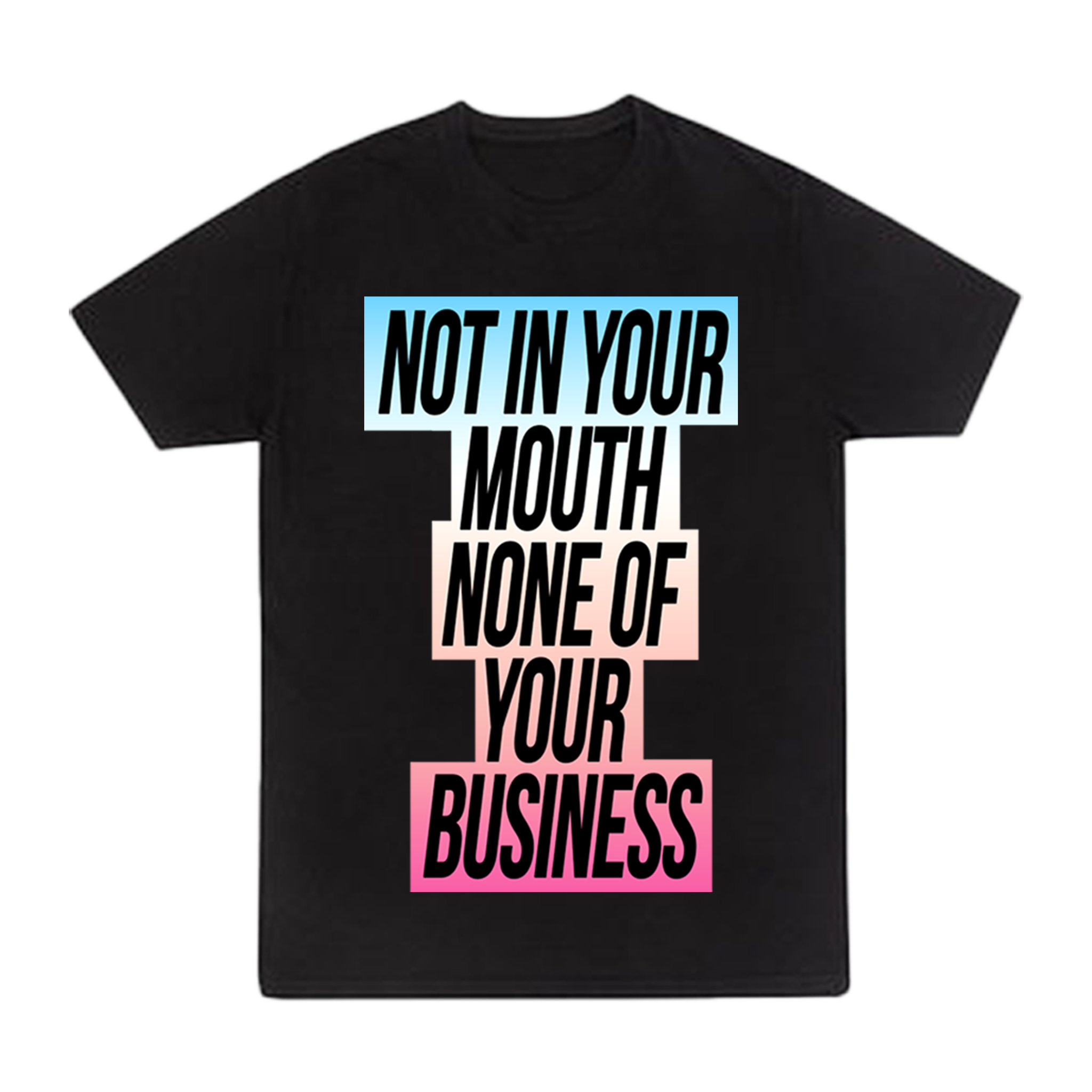 Not In Your Mouth Trans Flag Shirt