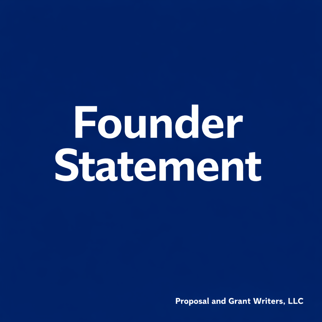 PGW FOUNDER STATEMENT