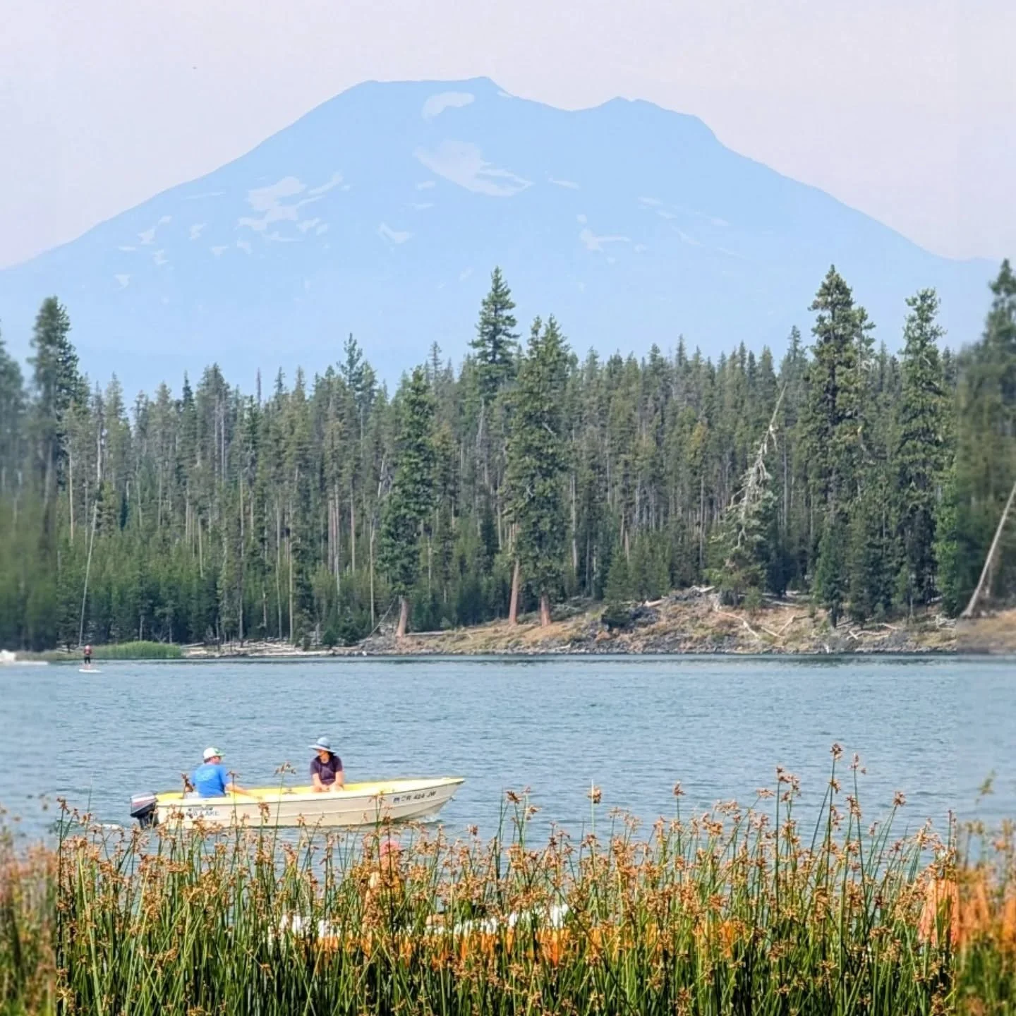Even with a little haze we still have some gorgeous mountain views &amp; good fishing reports. We have had a couple of cancellations for the first half of this week so if you feel like escaping town, give us a call and we can get you on the books! 
5