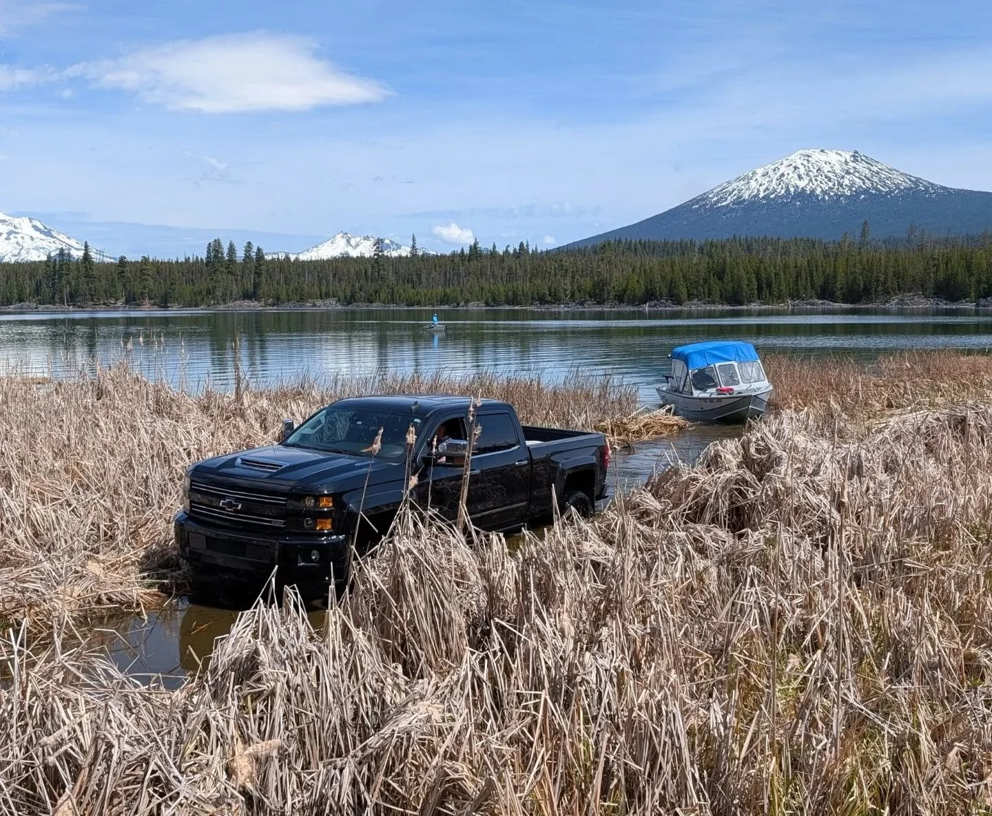 "Where there's a will there's a way" If the gate isn't open to the public boat ramp yet, opt for the kayak launch. 
I get daily calls about the status of the gate next door at the campground and the access to the boat ramp. Folks just want 