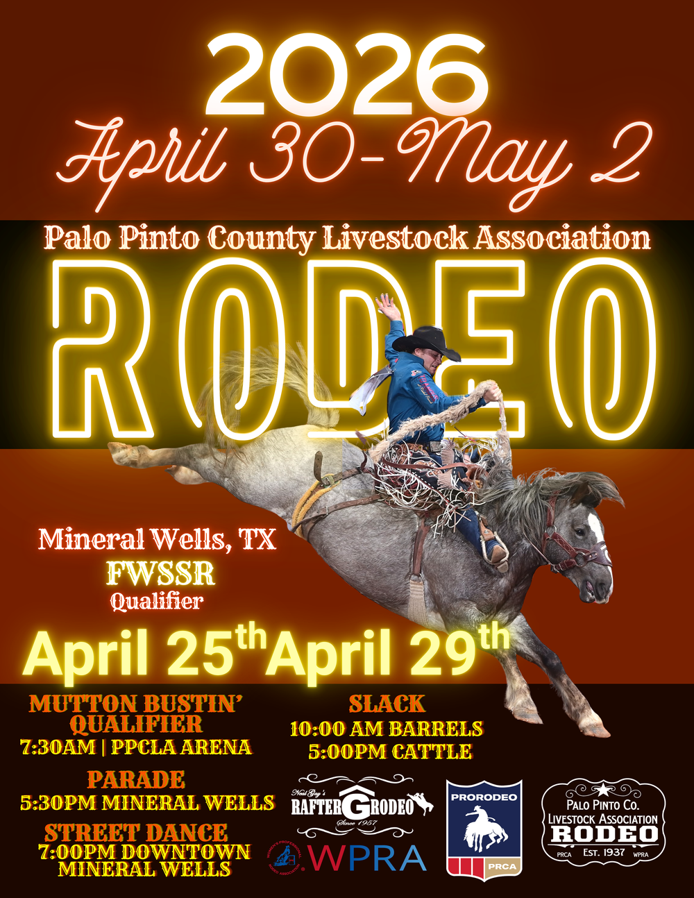 Rodeo Information — Palo Pinto County Livestock Association