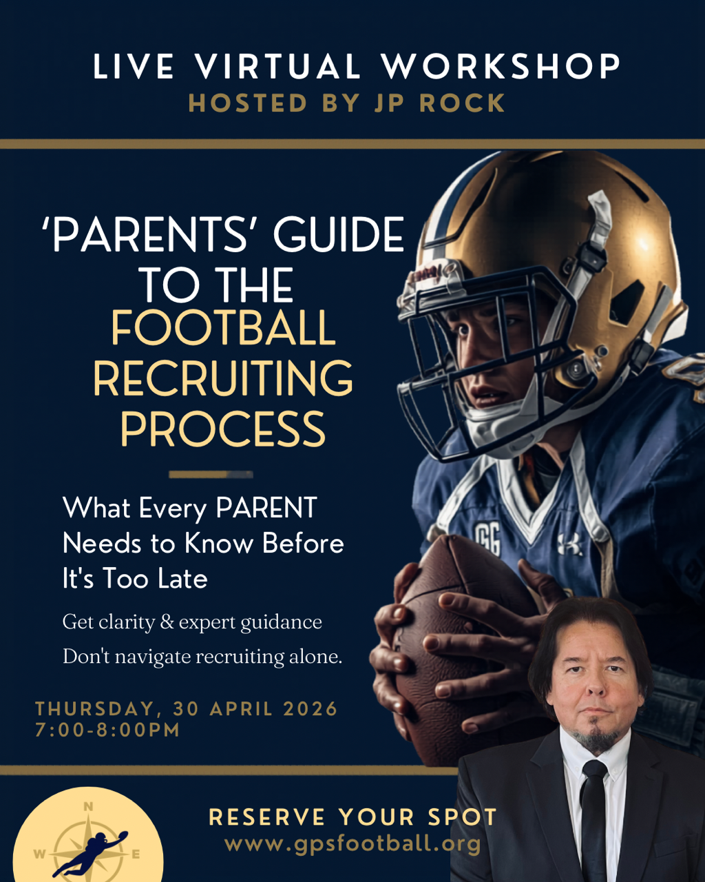 'Parents' Guide to the Football Recruiting Process (live Webinar)