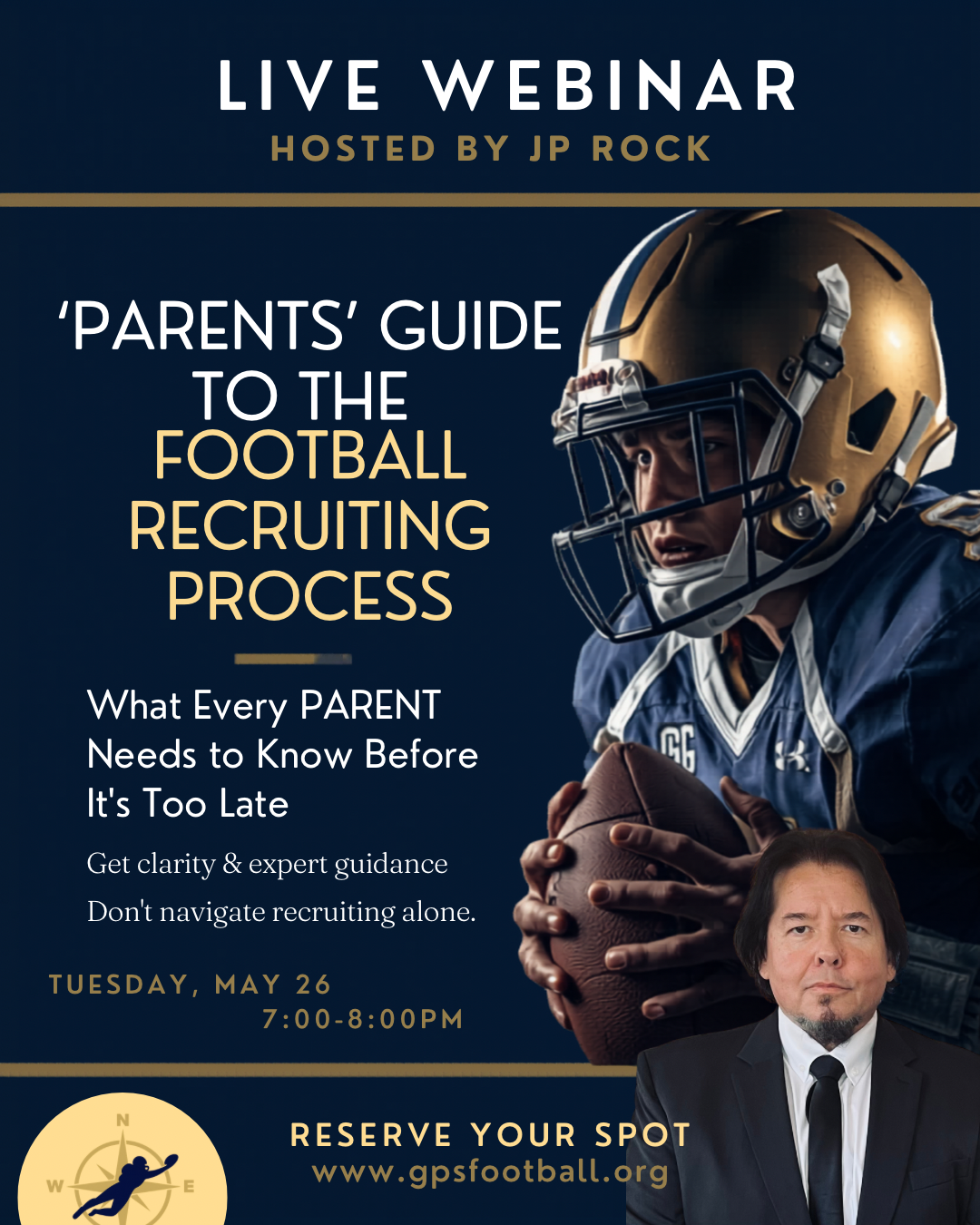 'Parents' Guide to the Football Recruiting Process (live Webinar)