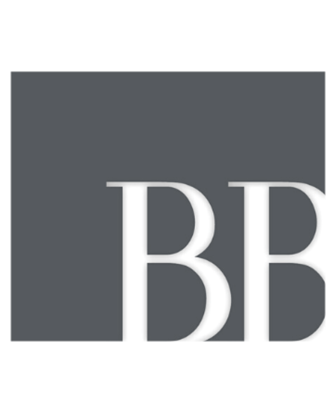 Close-up of text reading 'BBB' on a gray background.