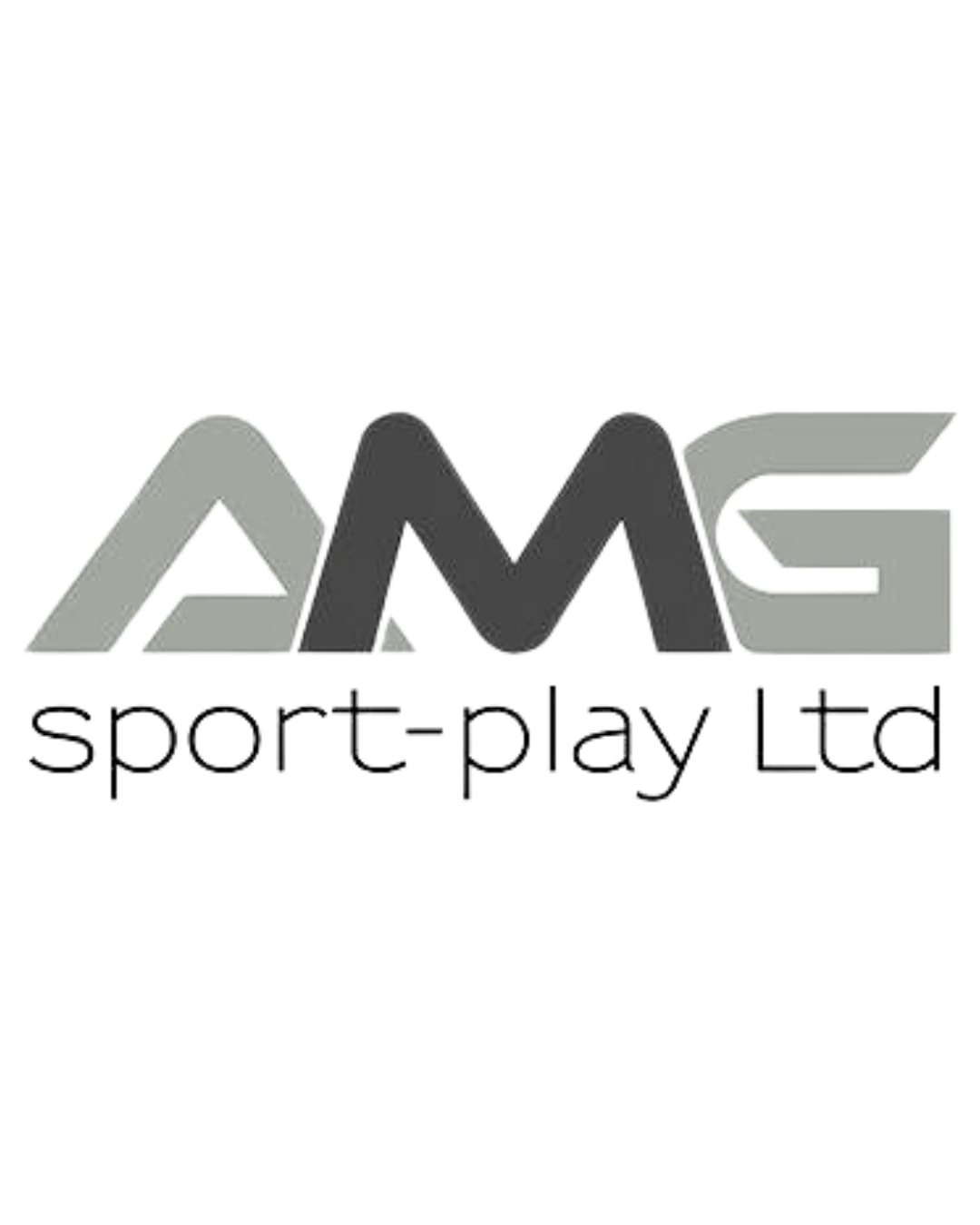Logo of AMG Sport Play Ltd with stylized 3D letters and the company name underneath.