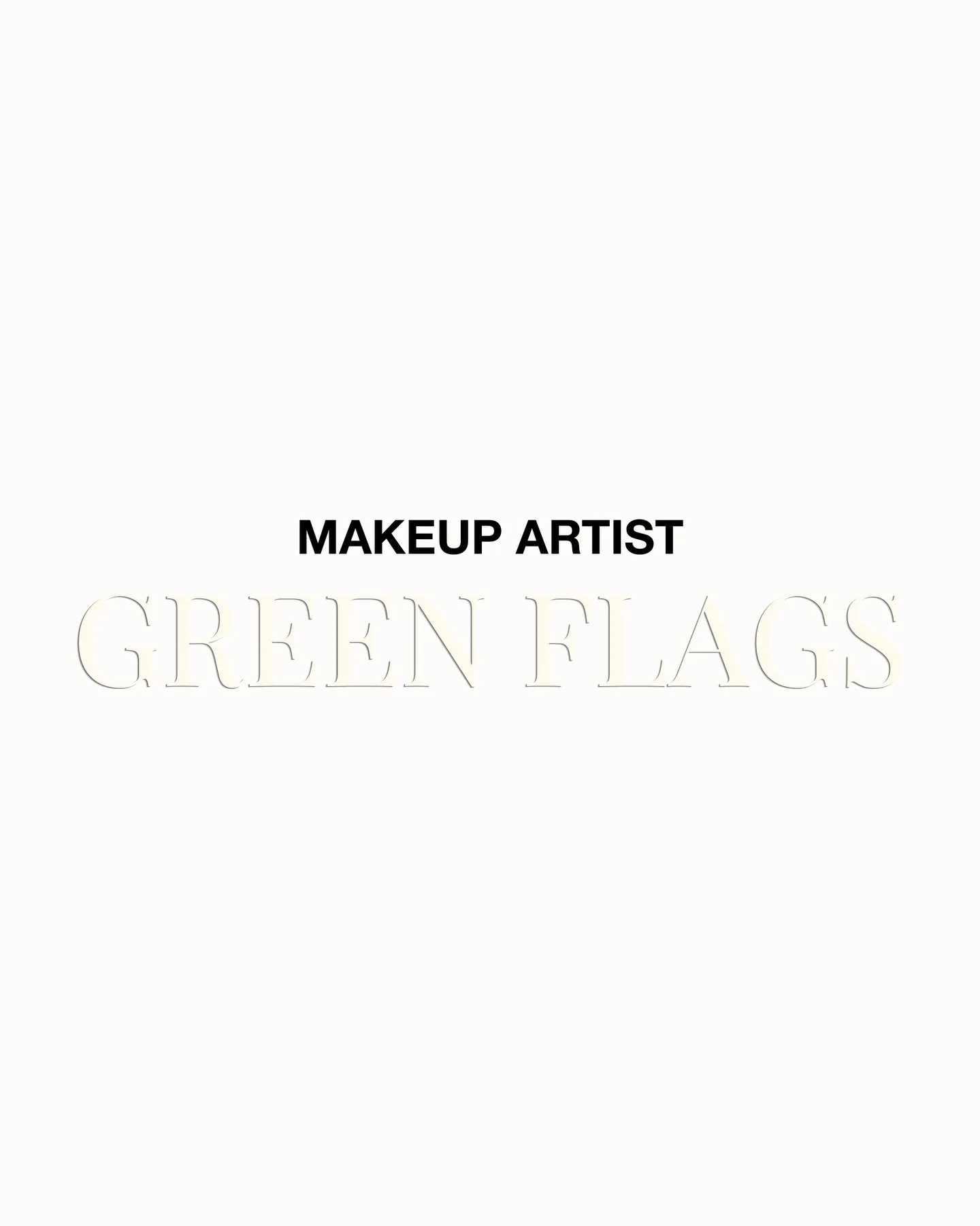 Green flags aren&rsquo;t always to do with the makeup itself&hellip;