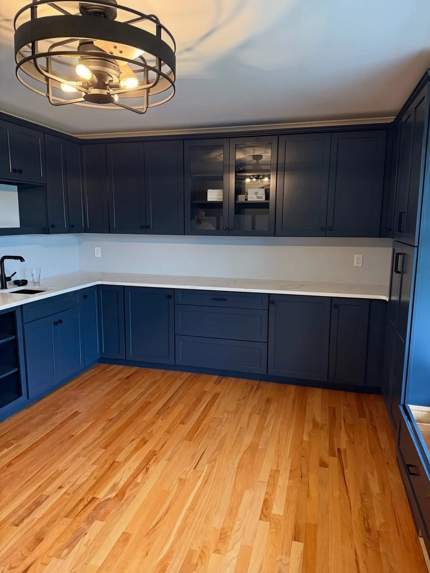 From dining room to dream pantry ✨ This stunning room transformation is now packed with ample cabinet storage, a sleek sink, a built-in cooler, and all the space our clients could ever need. #HomeRemodel #PantryGoals #KitchenUpgrade #RemodelingMagic 