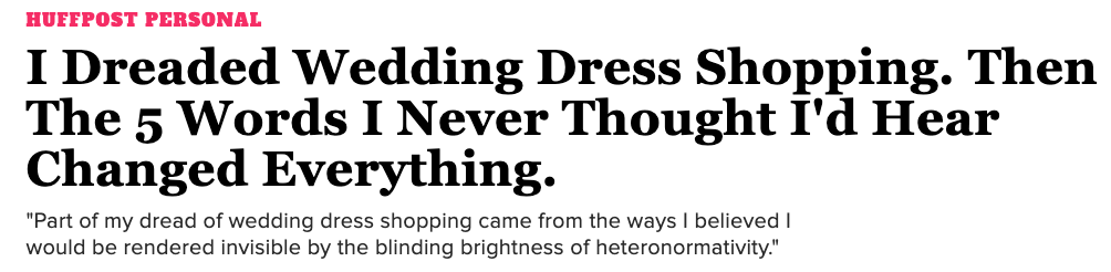 personal essay for HuffPost