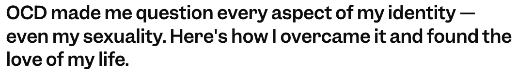 personal essay about OCD for Business Insider
