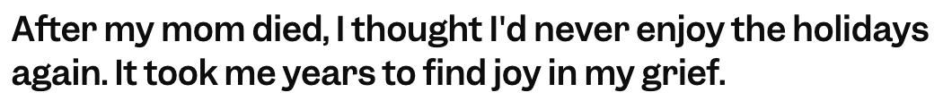 personal essay about grief for Business Insider