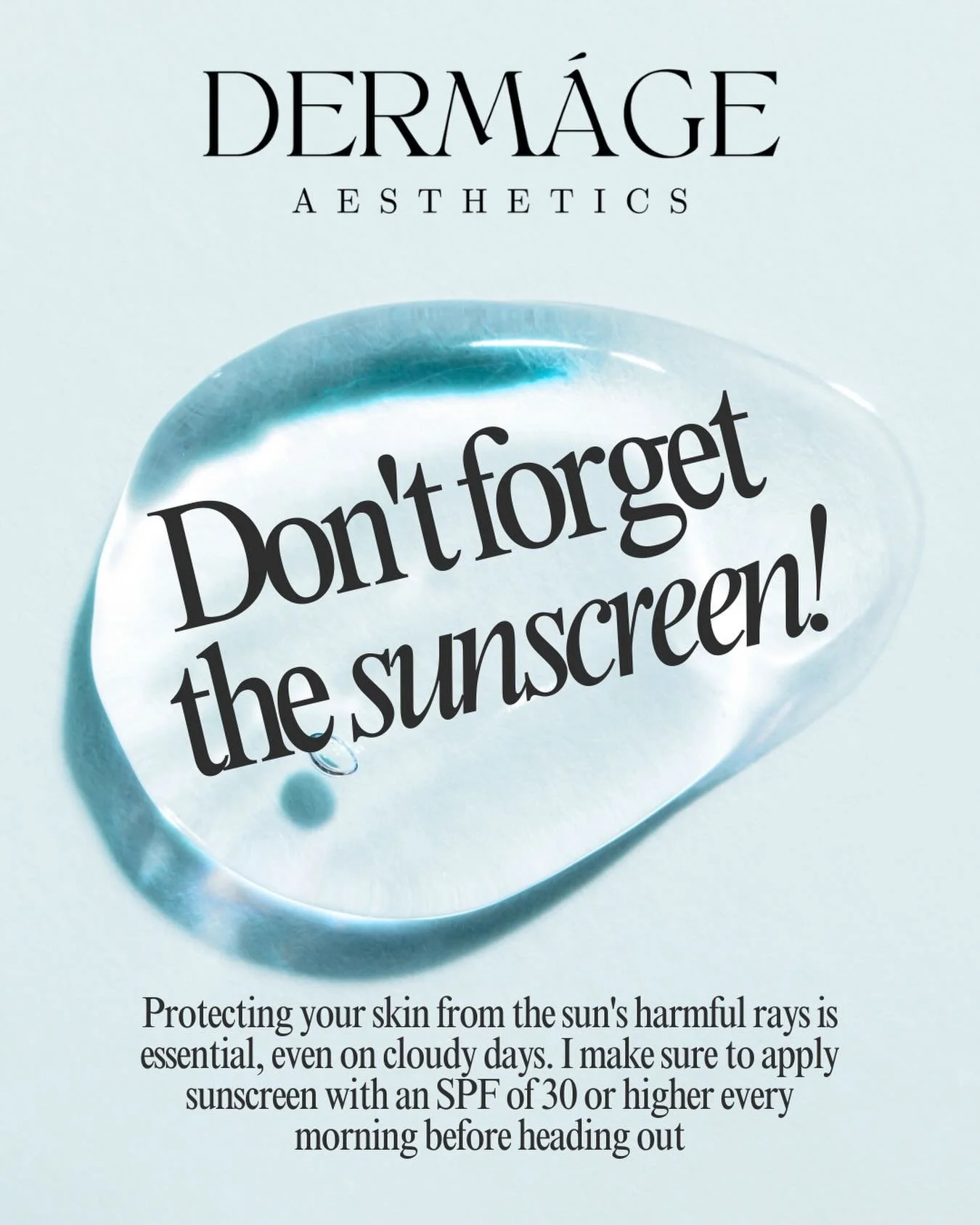 Your glow deserves protection + perfection ✨☀️

Sunscreen is the ultimate skincare essential &mdash; protecting your skin from premature aging, pigmentation, sun damage, and keeping your results looking flawless year-round. SPF every single day is no