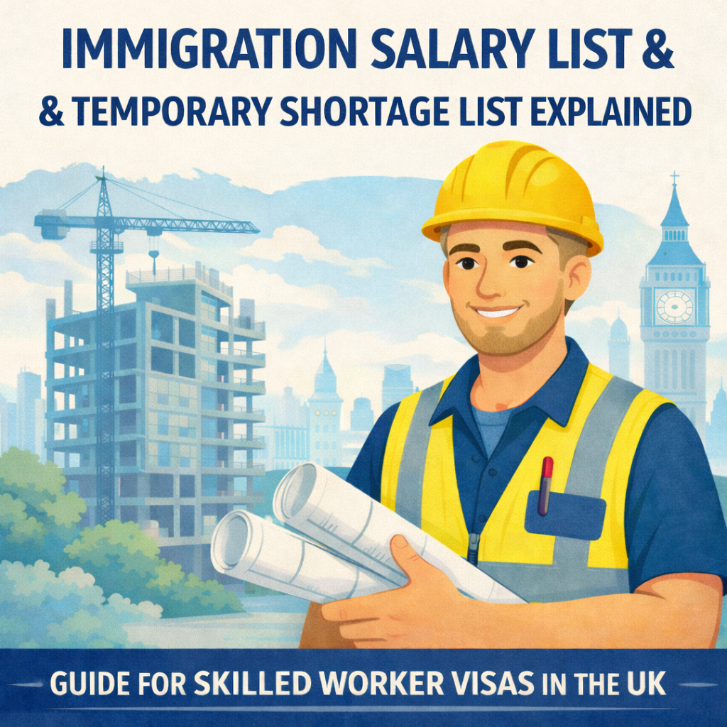 Immigration Salary List &amp; Temporary Shortage List Explained (Skilled Worker Visa UK)