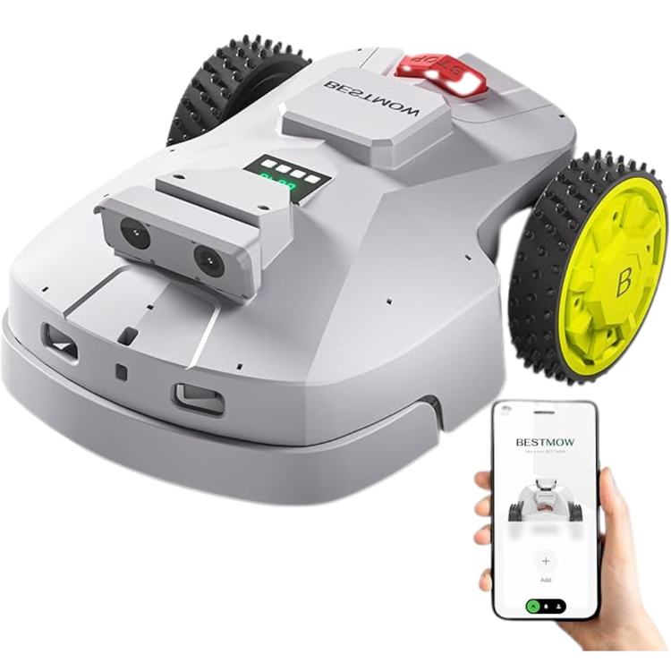 BESTMOW Robot Lawn Mower 1.5 Acre RTK + 4 Eye Vision
