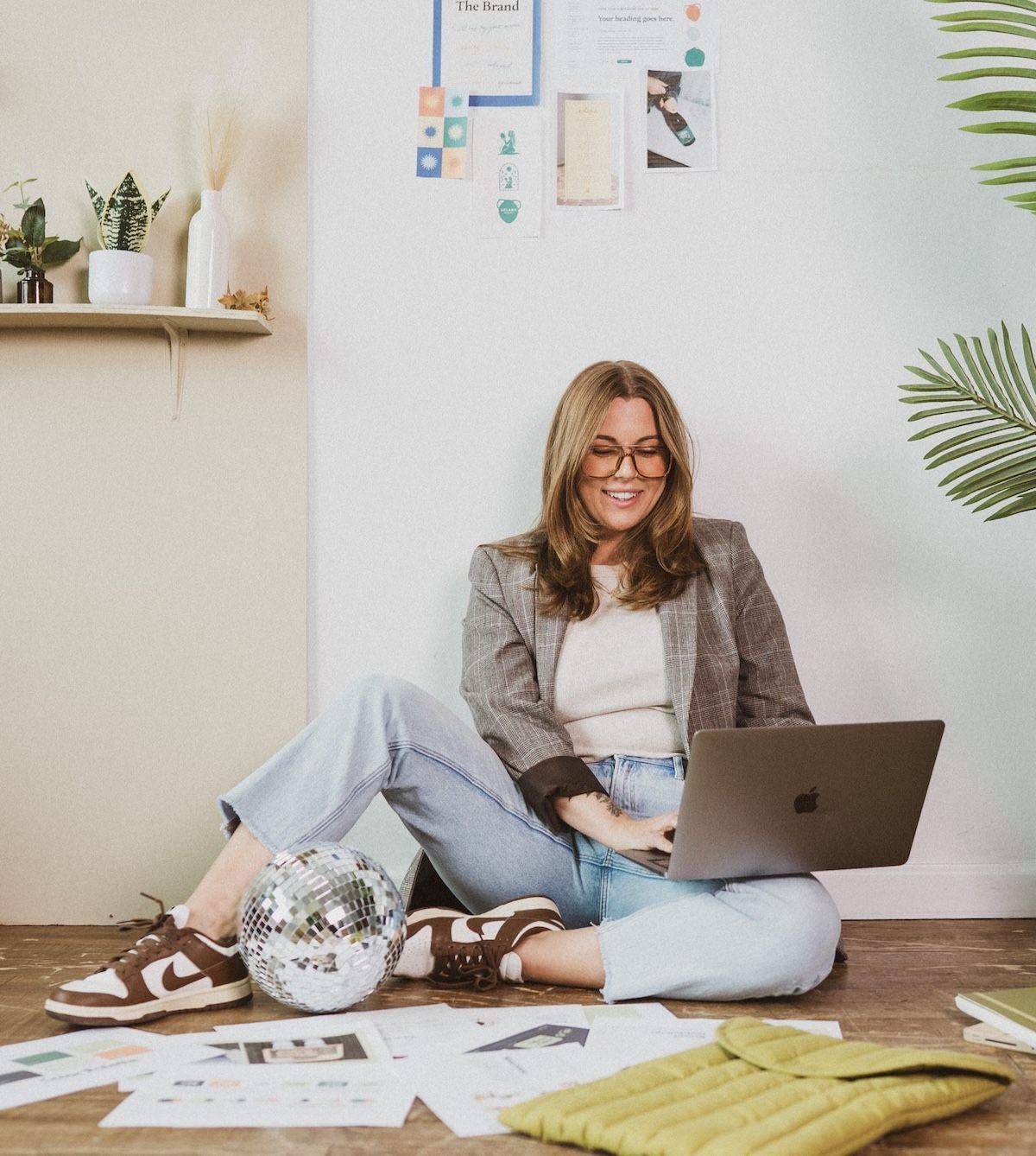 Bri Cifaretto, founder of Chartreuse Studio, a brand and website design studio in Essex County, NJ