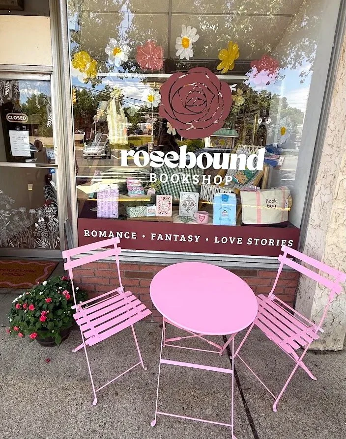 Rosebound Bookshop, an independent romance and romantasy bookstore in Morris Plains, New Jersey