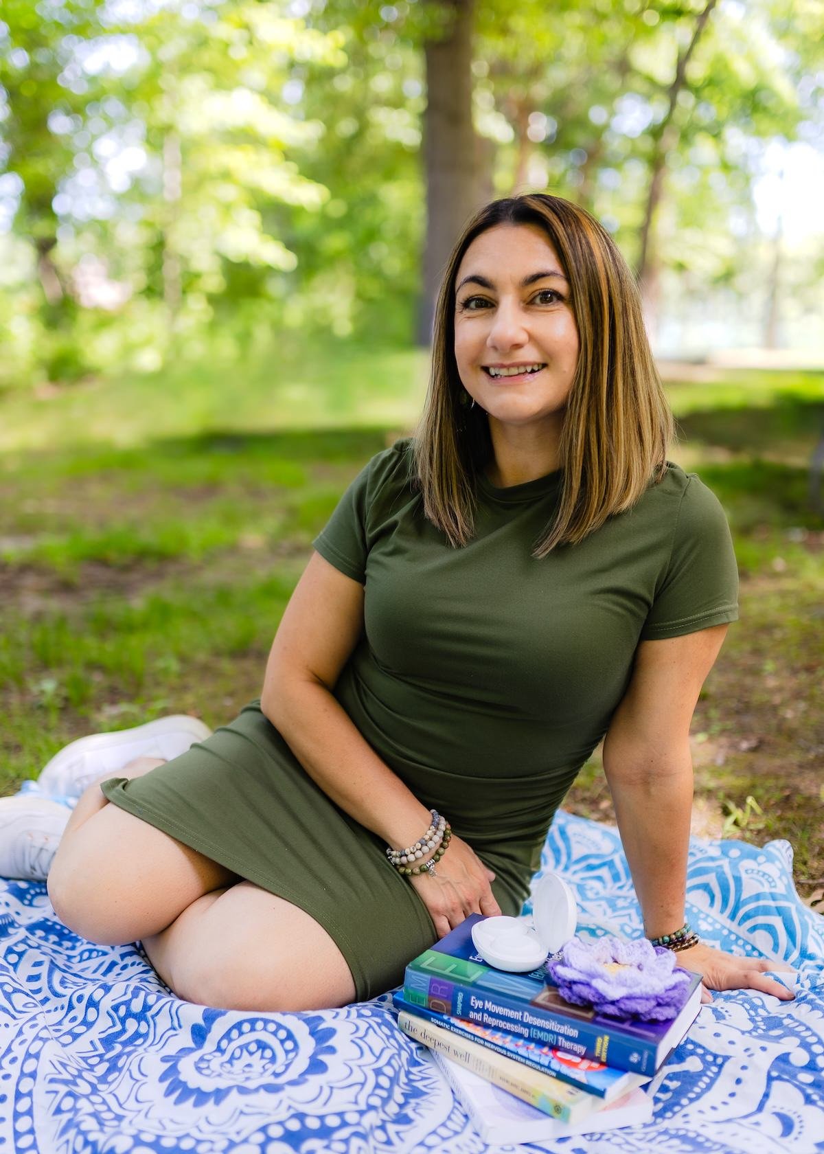 Ashley Morolla, licensed therapist and owner of Clear Skies Counseling in Bergen County, New Jersey