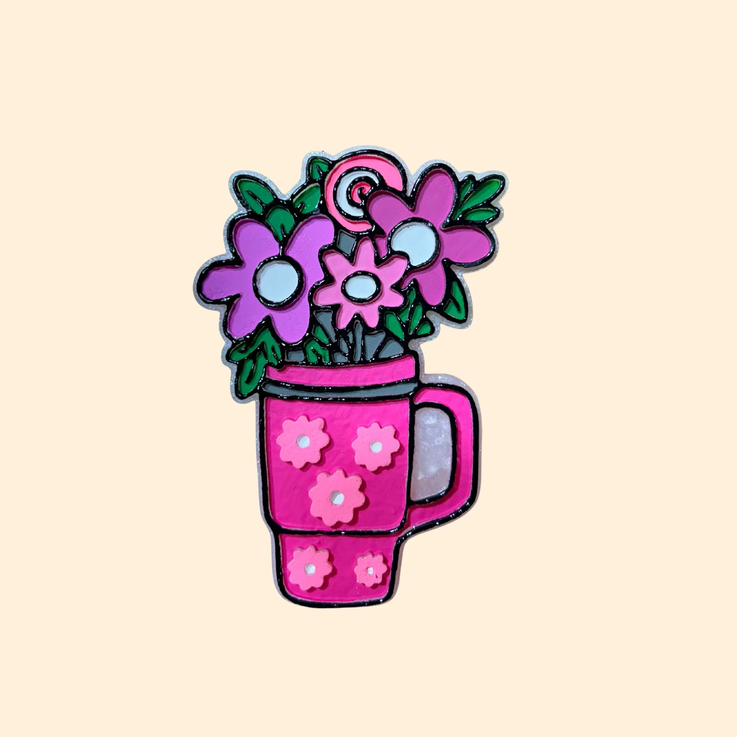 Cup w/ Flowers