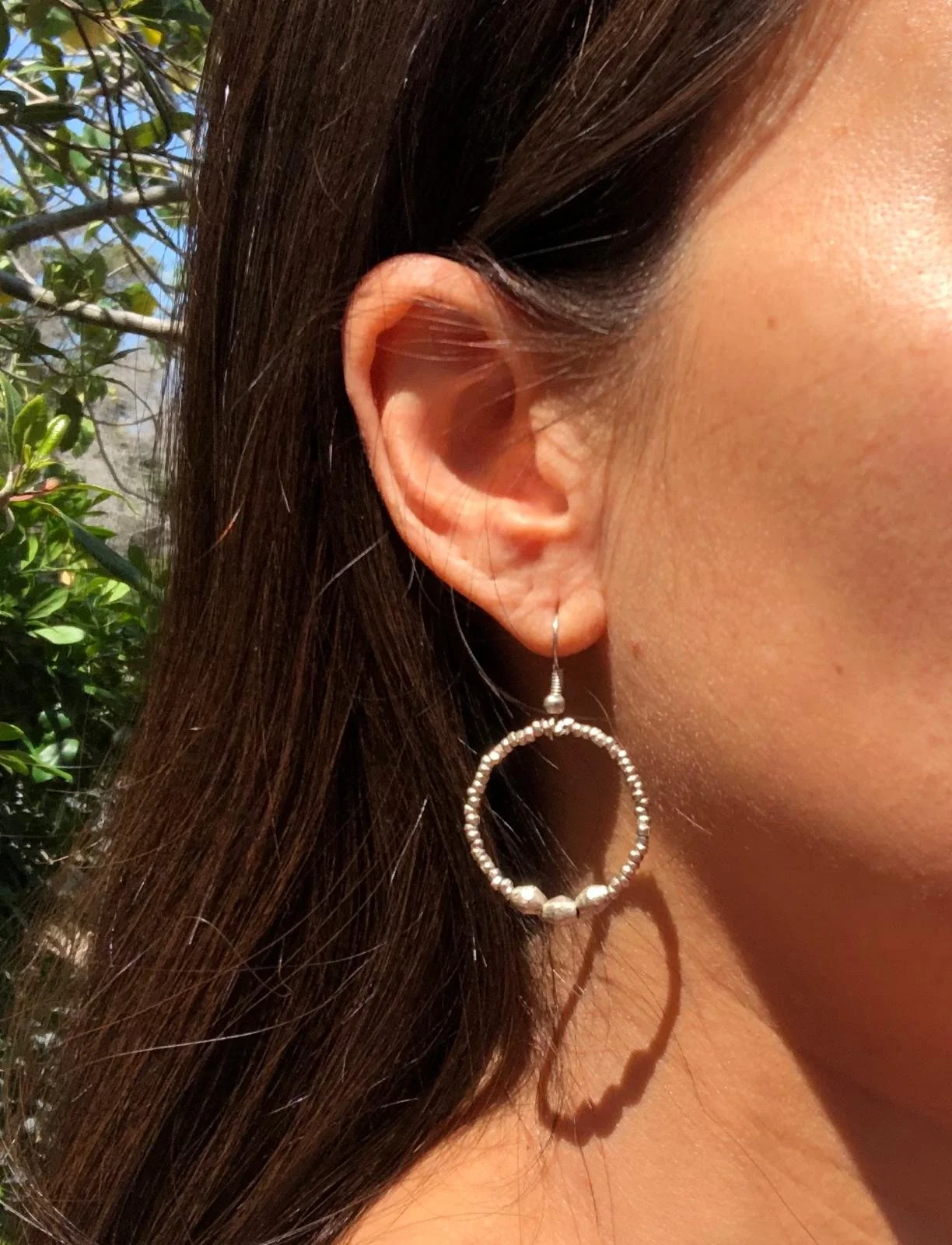 Simple hoop earrings