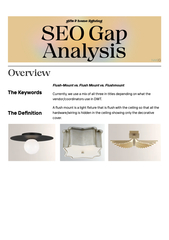 SEO Gap Analyses