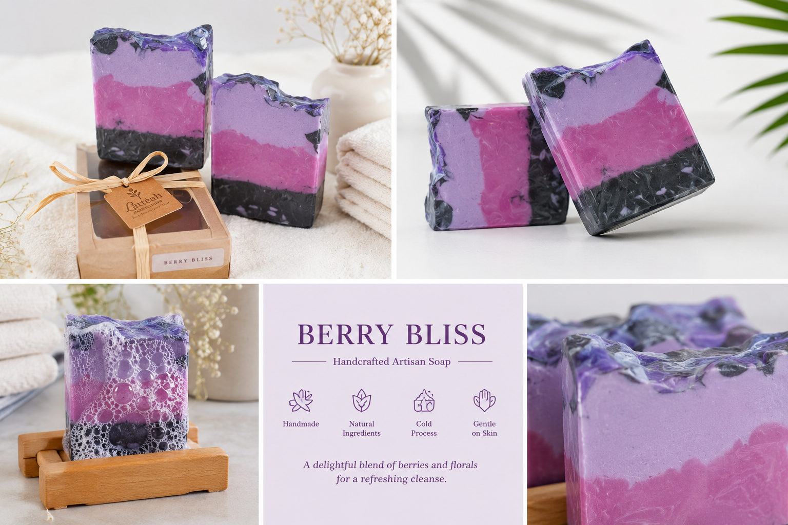 Berry Bliss Natural Artisan Soap