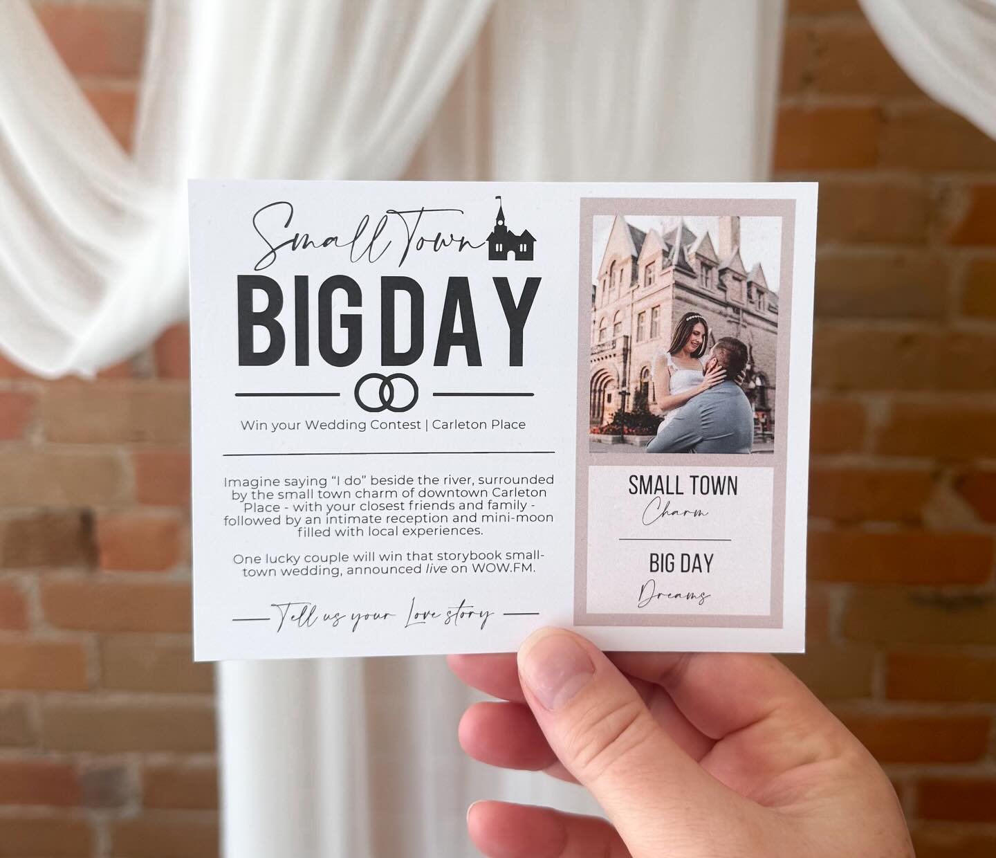 WIN Your Wedding Downtown Carleton Place