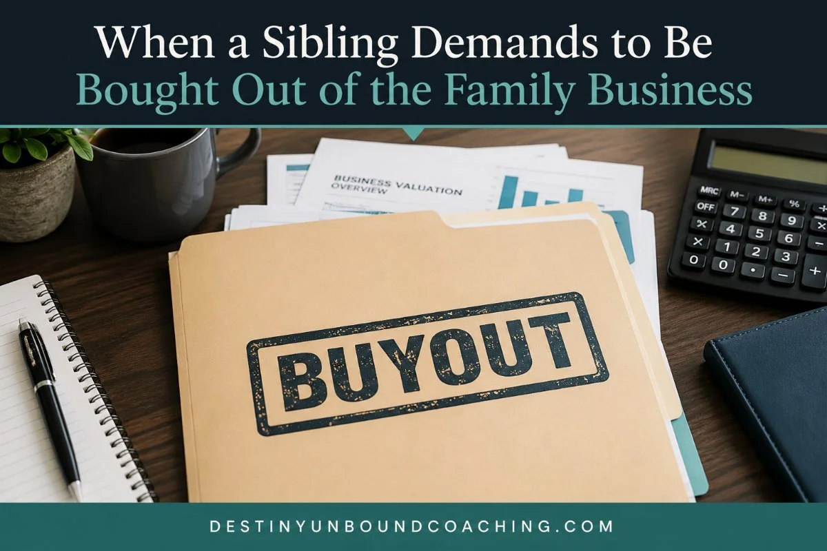 When a Sibling Demands to Be Bought Out of the Family Business