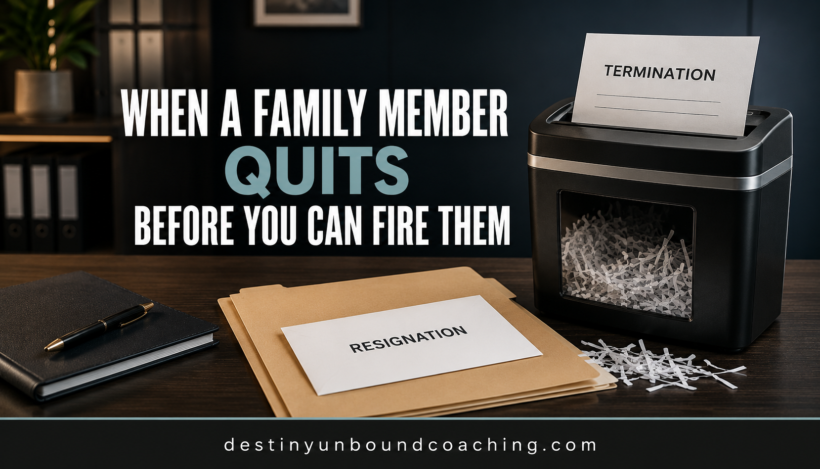 When a Family Member Quits Before You Can Fire Them