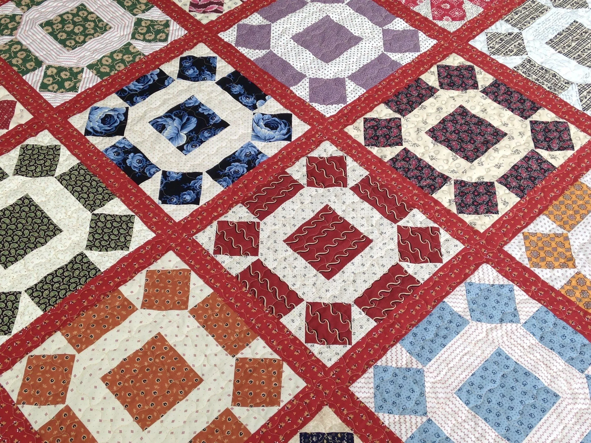 handmade twin quilt for sale - modern farmhouse decor