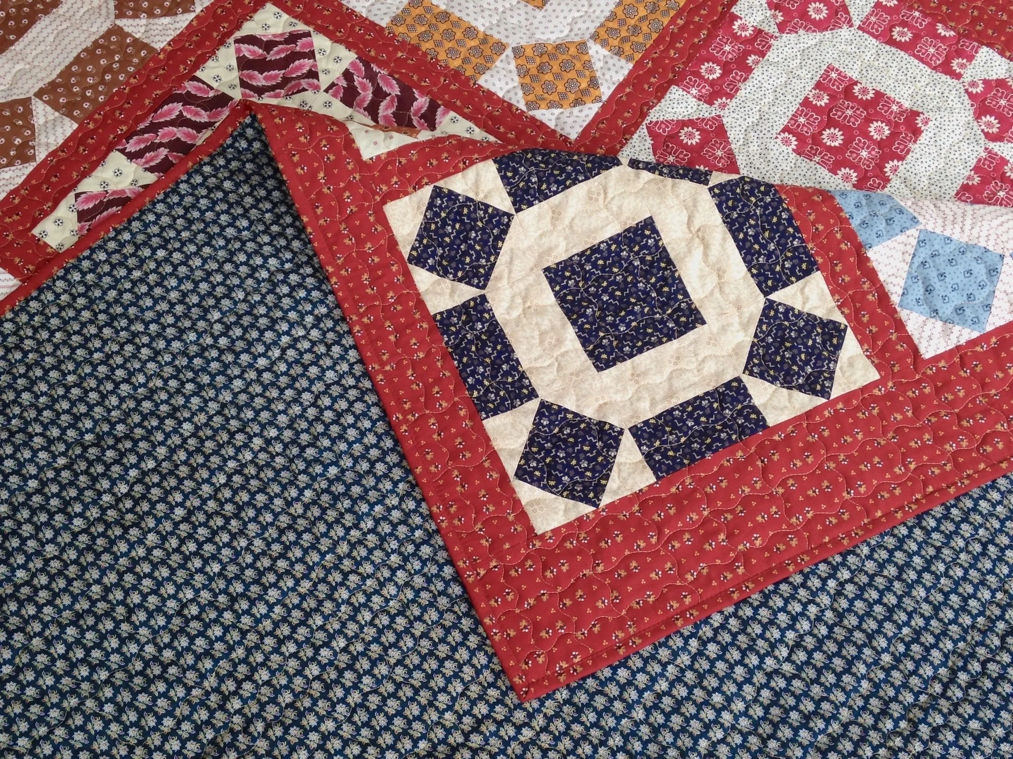 handmade twin boy's quilt