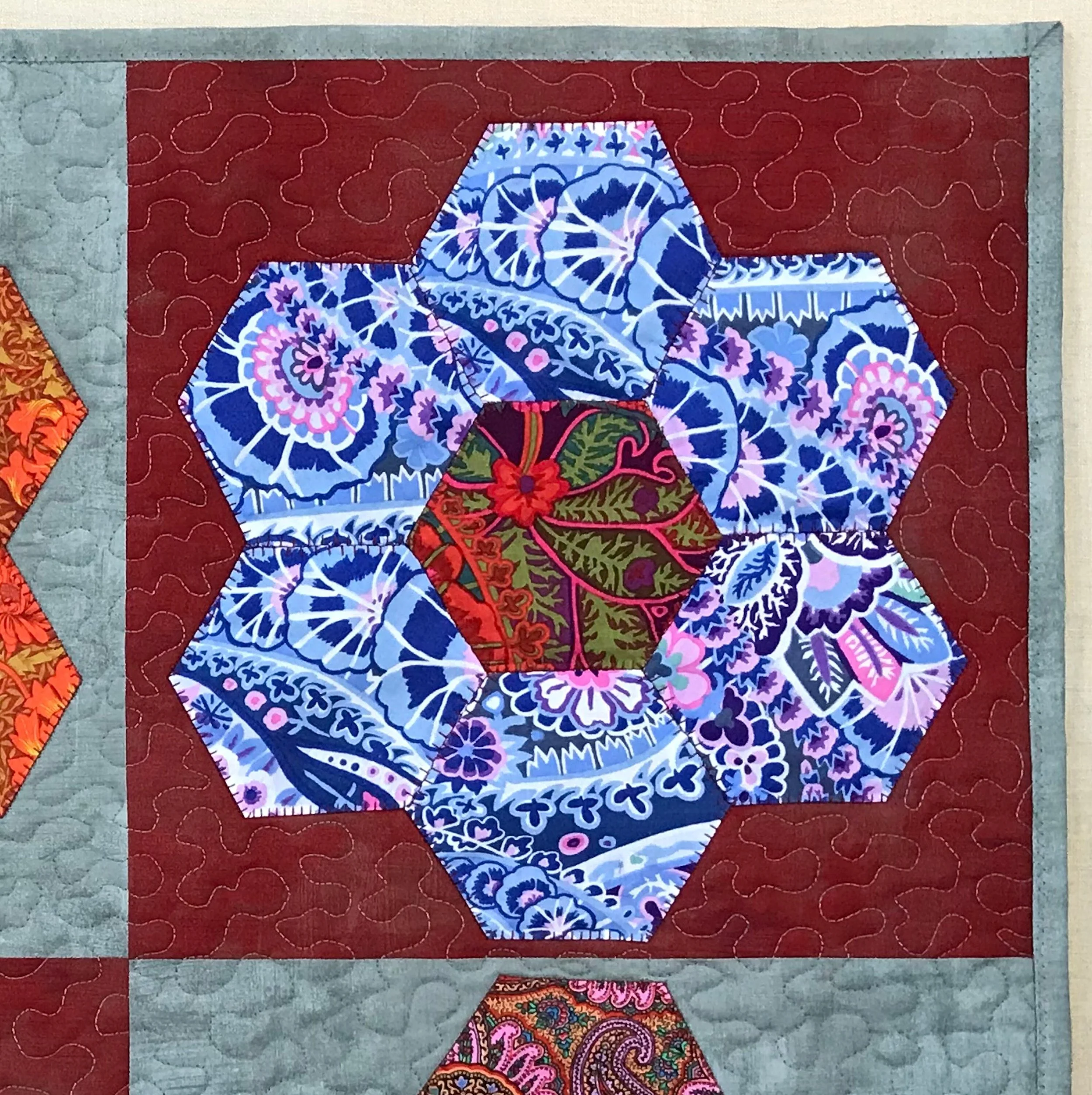 flower euro pillow sham
