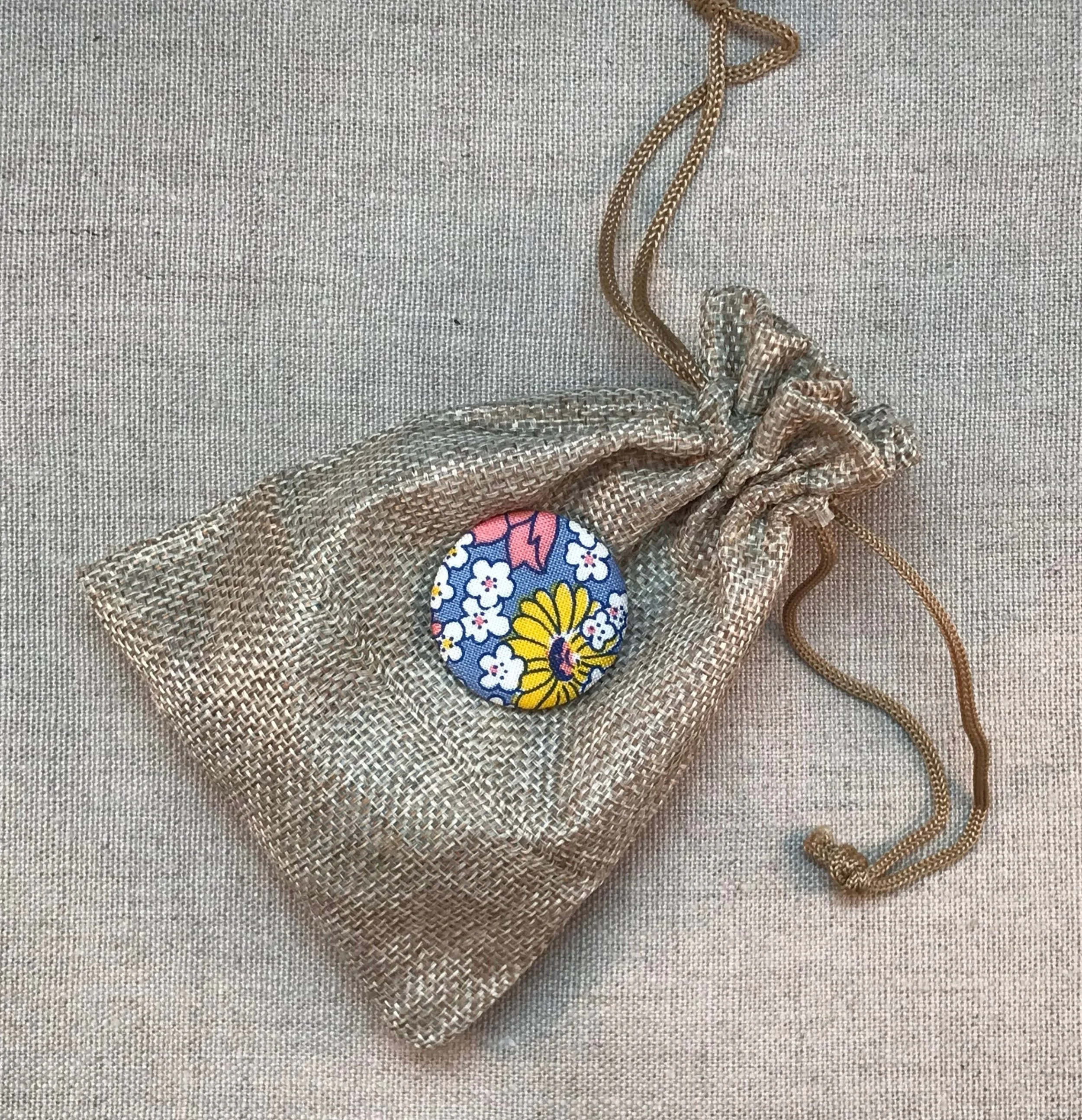 teacher gift for sale, fabric covered button magnets