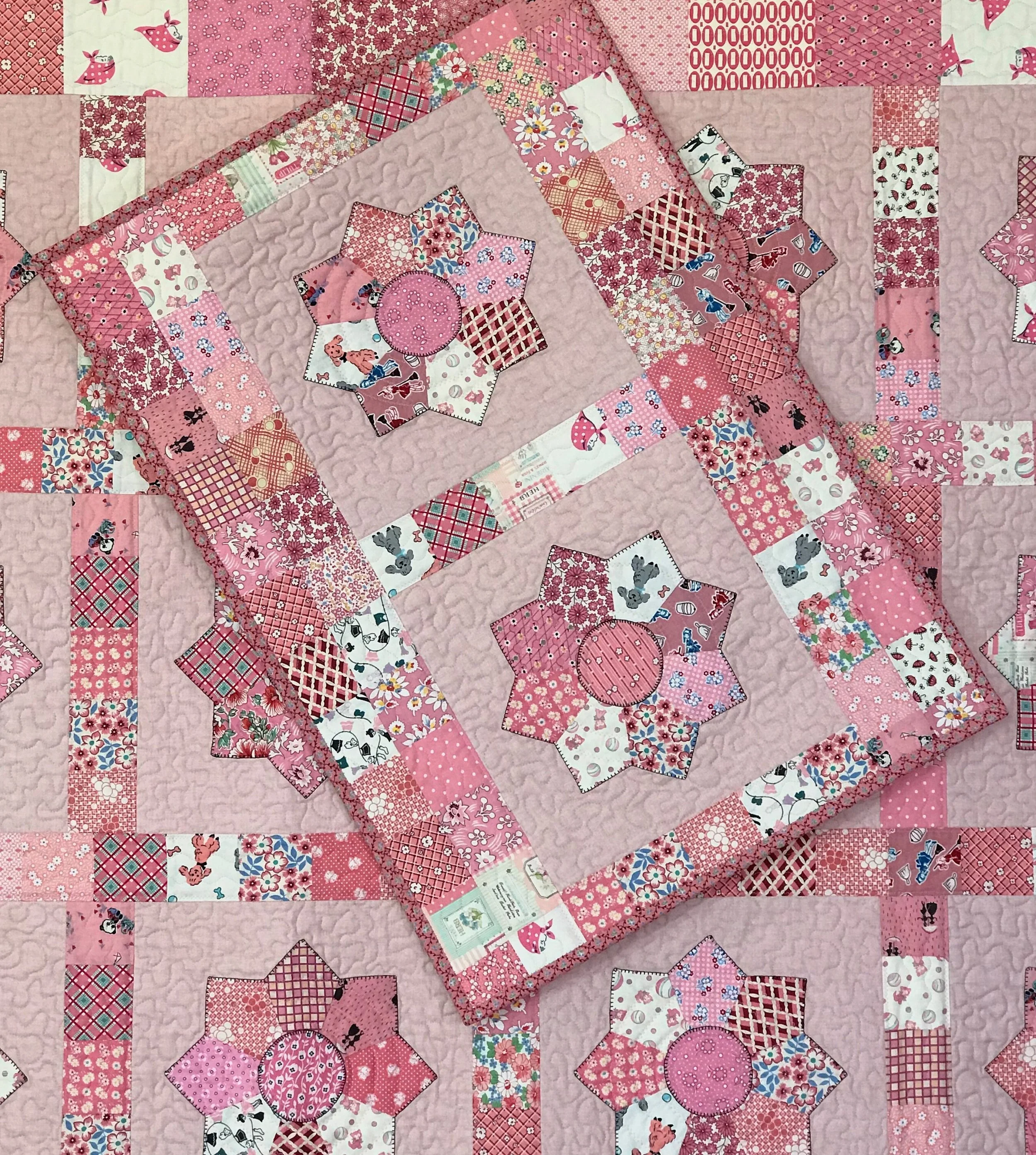 quilted pillow sham for a standard pillow