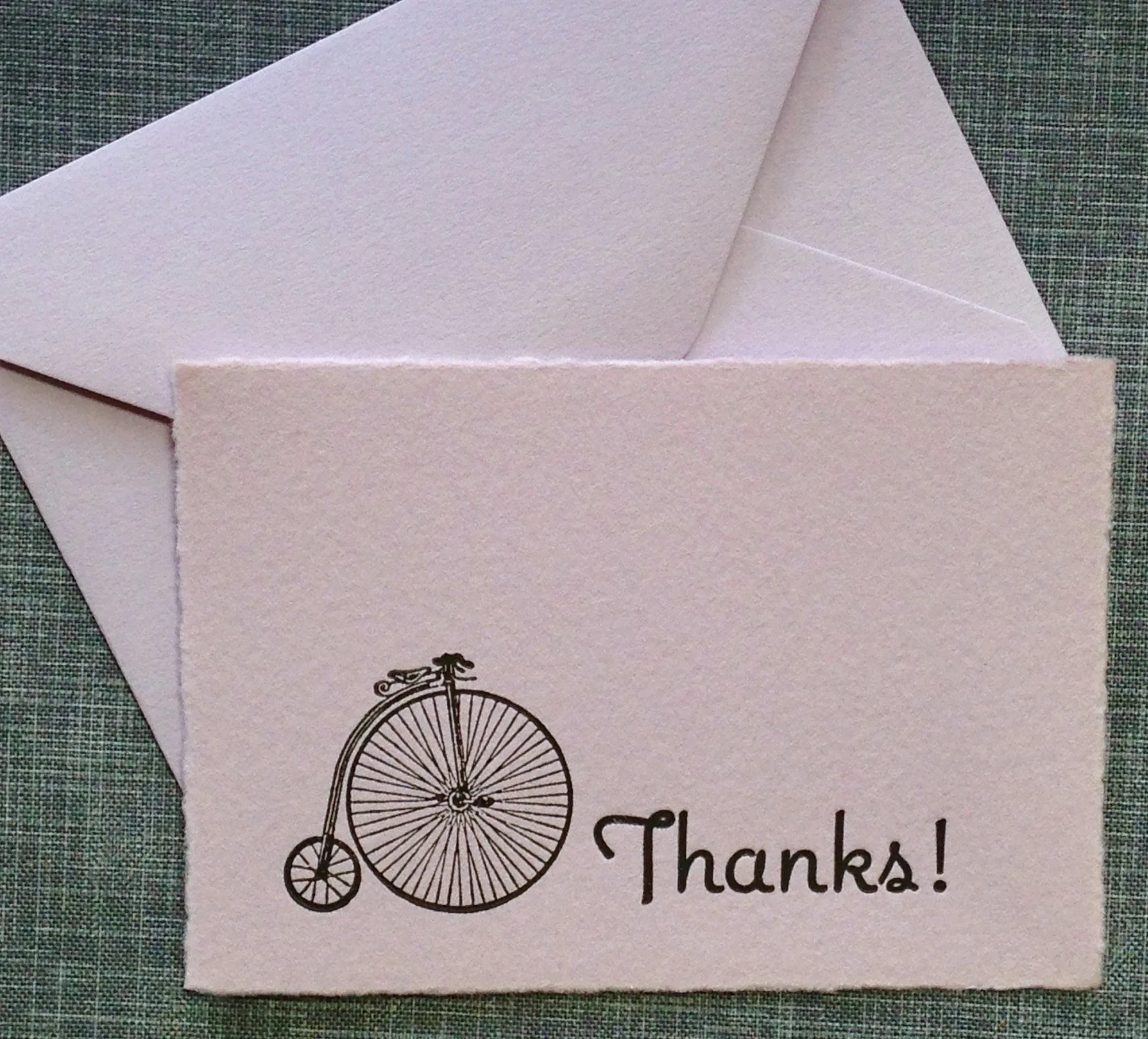 penny Farthing greeting card