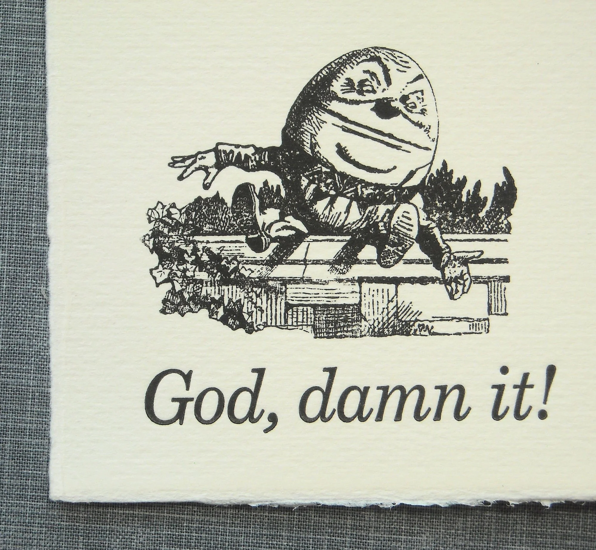 storybook image of Humpty Dumpty nursery rhyme
