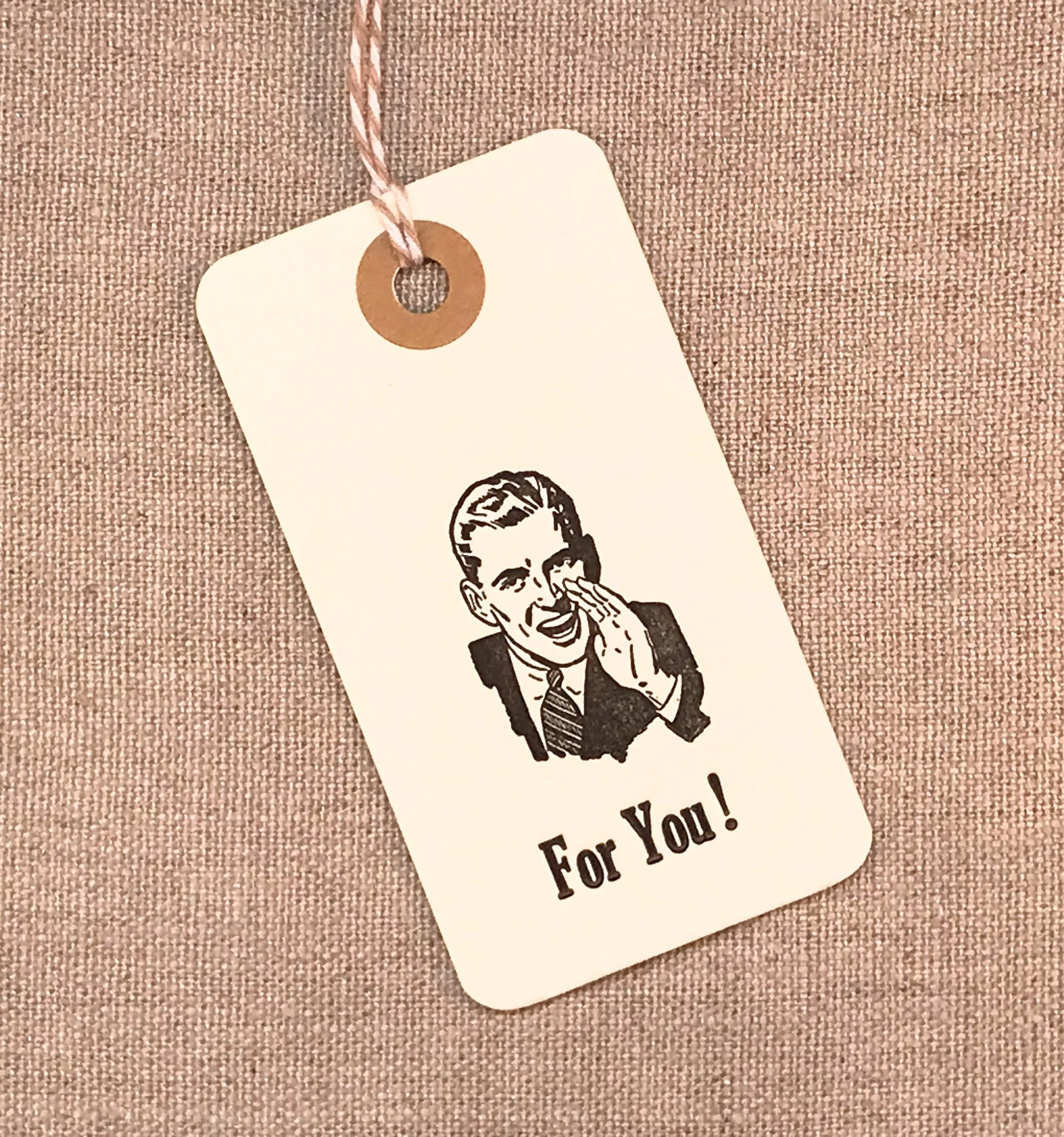 letterpress Gift tags vintage
