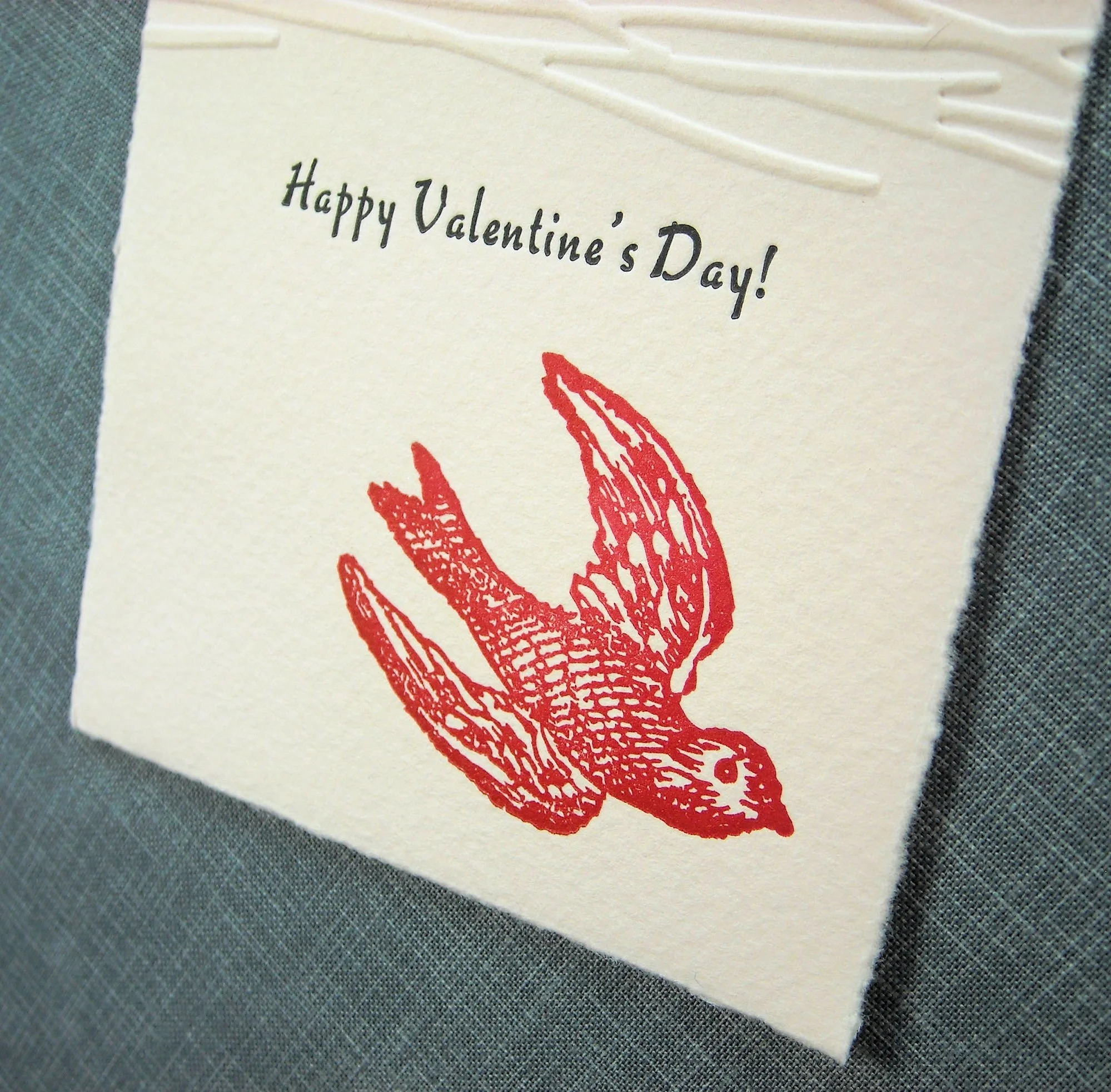 flying swallow greeting card