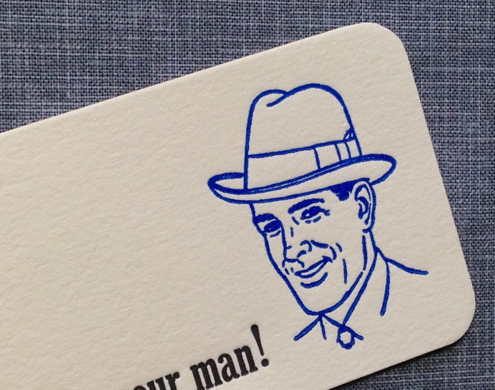 vintage advertising image of fedora